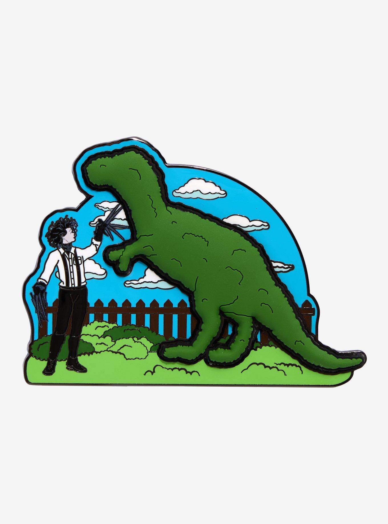 Loungefly Edward Scissorhands Dinosaur Topiary Limited Edition Enamel Pin - BoxLunch Exclusive, , hi-res