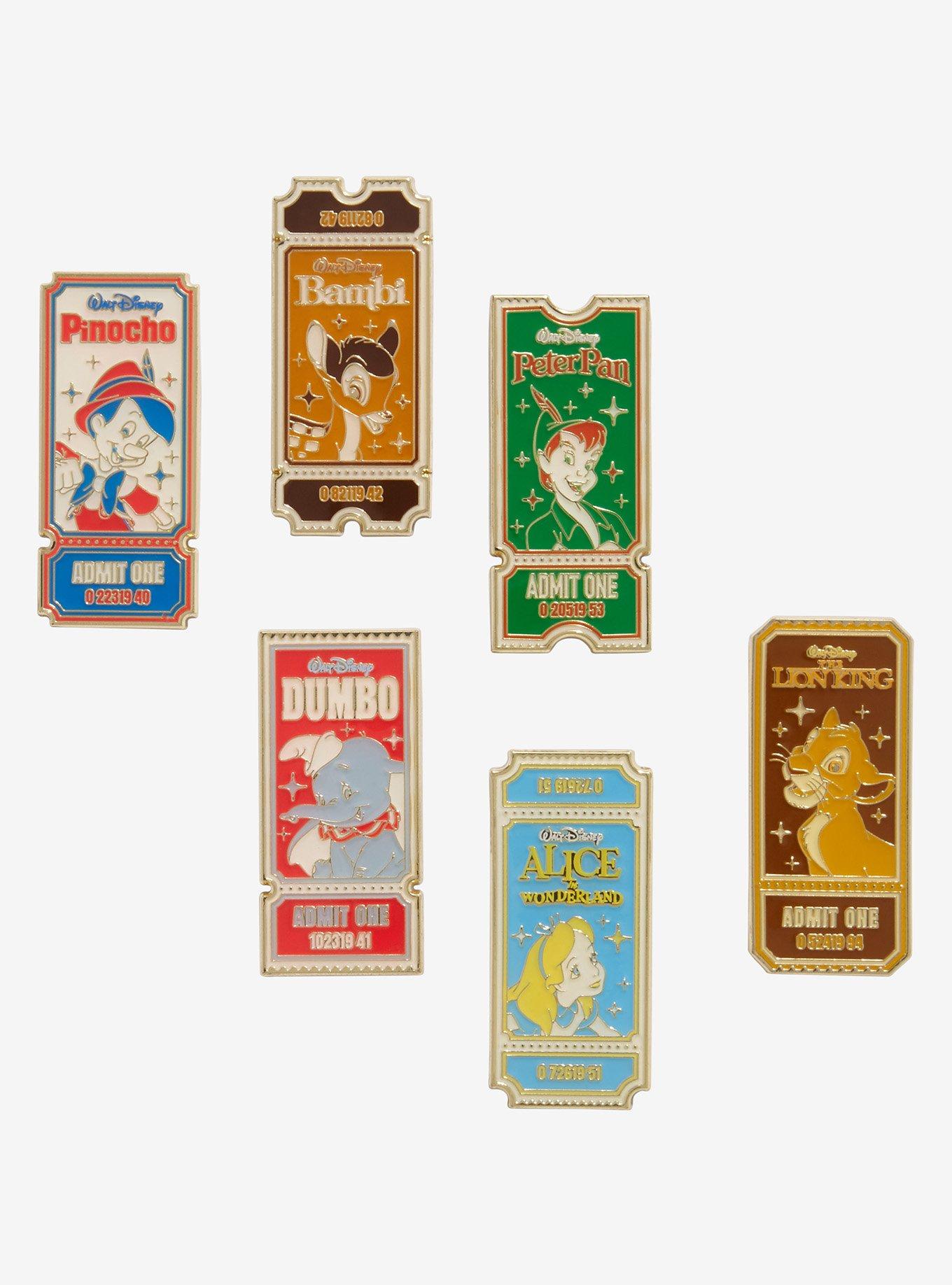 Loungefly Disney Movie Tickets Blind Box Enamel Pin - BoxLunch Exclusive, , hi-res