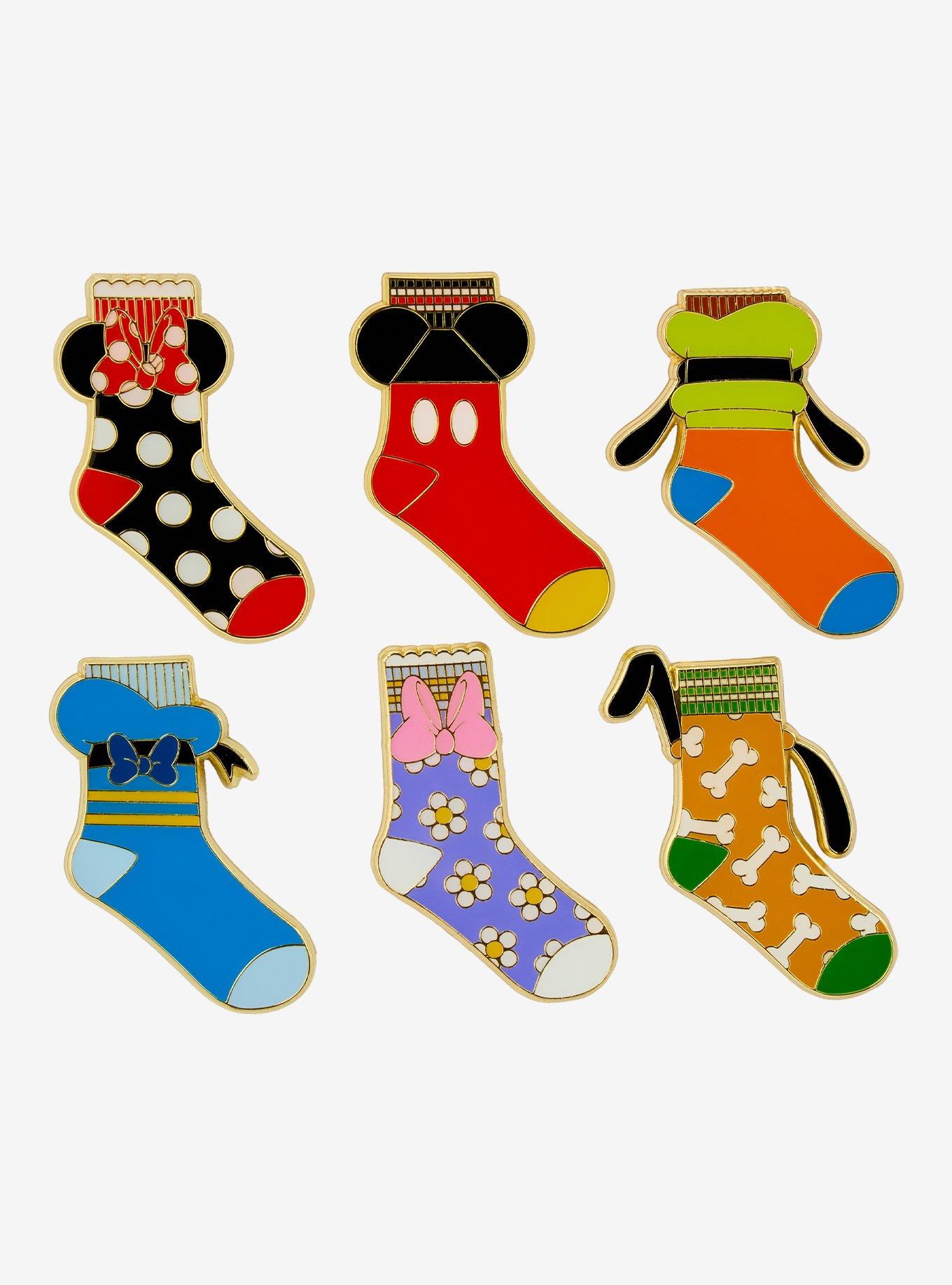 Loungefly Disney Mickey and Friends Socks Blind Box Enamel Pin — BoxLunch Exclusive, , hi-res