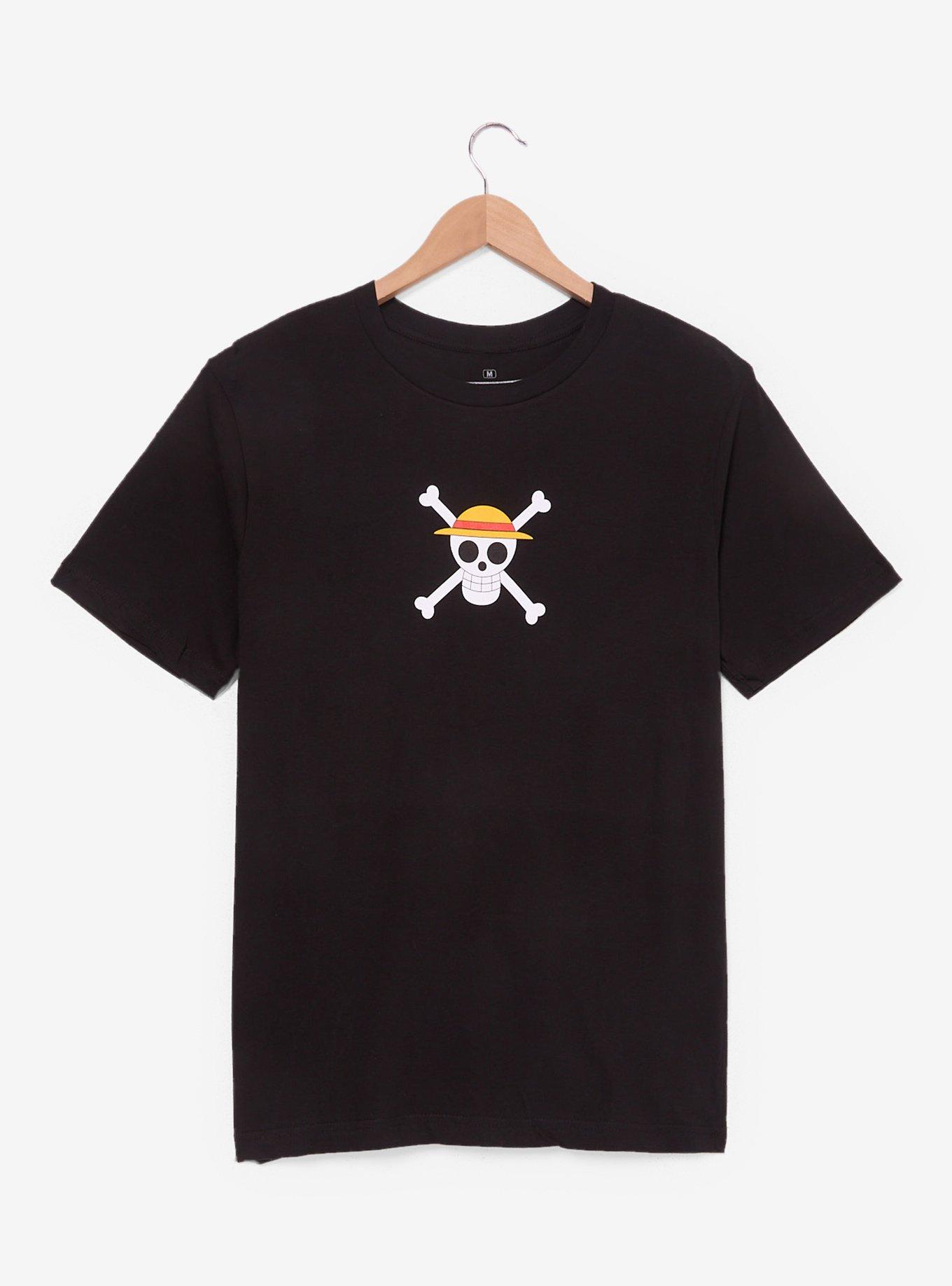 One Piece Jolly Roger Wanted Poster Graphic T-Shirt — BoxLunch Exclusive, , hi-res