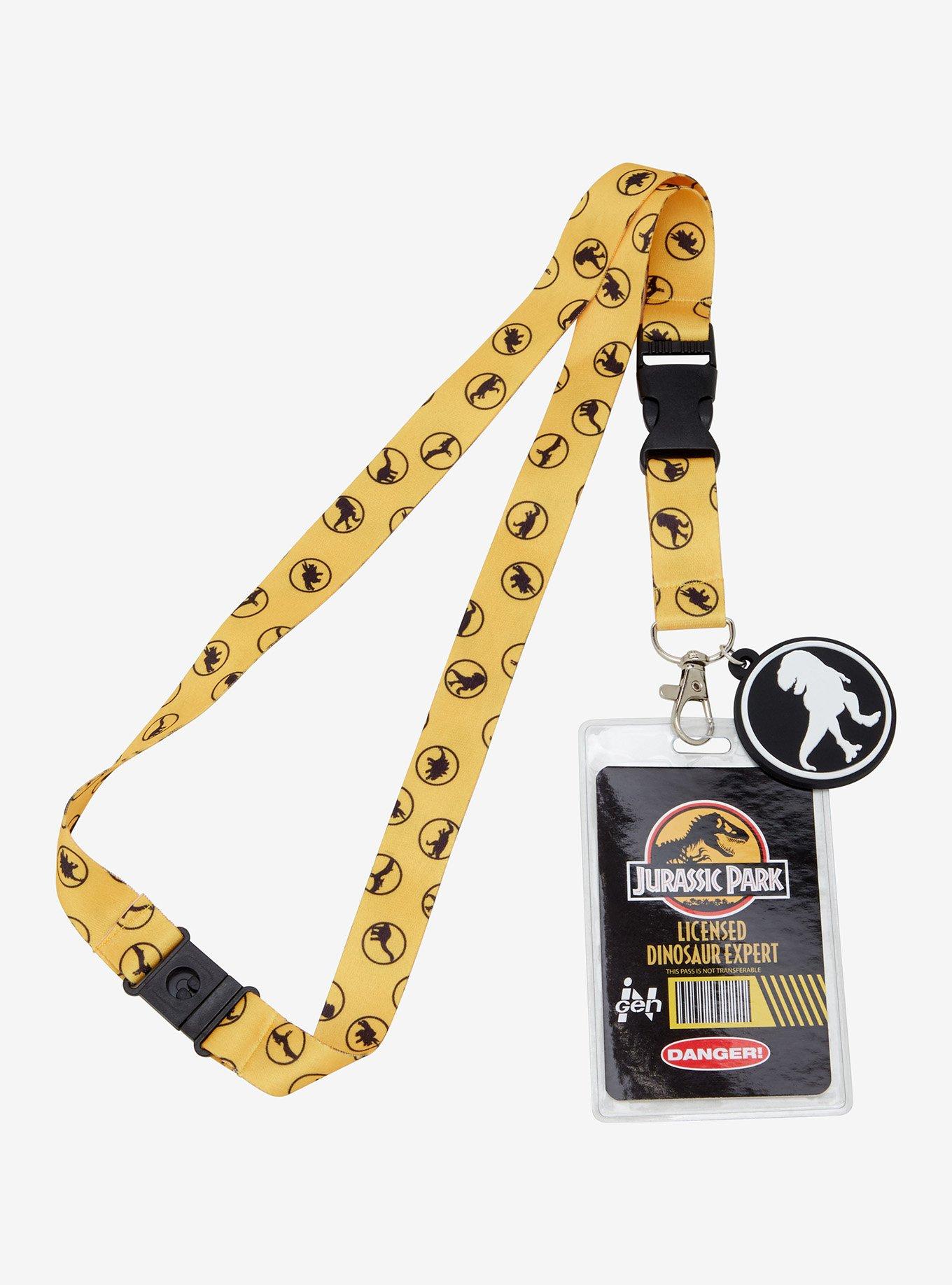 Jurassic Park Dinosaur Allover Print Lanyard, , hi-res