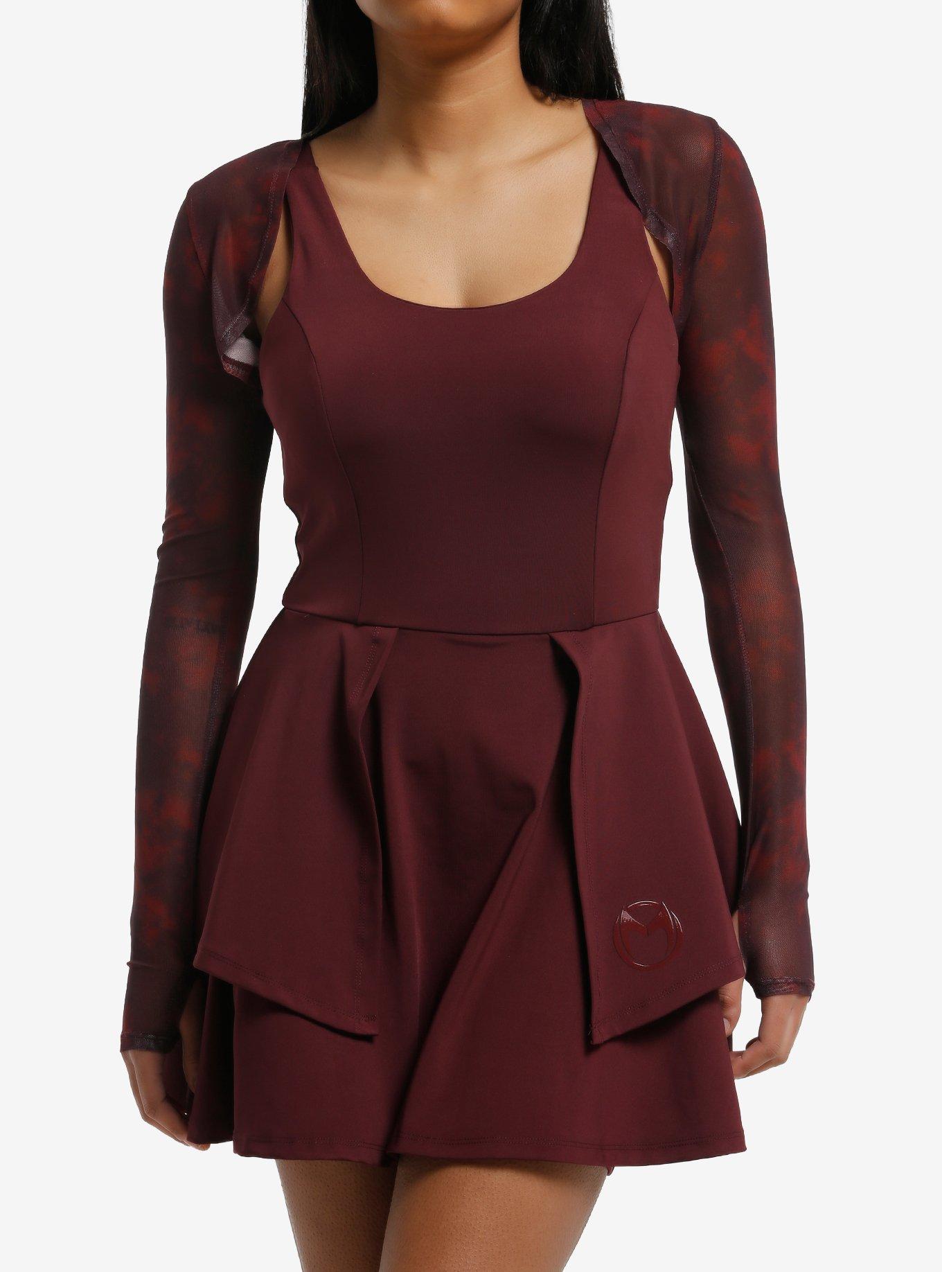 marvel bodycon dress Metallic Marvel Sleeveless Mini Dress