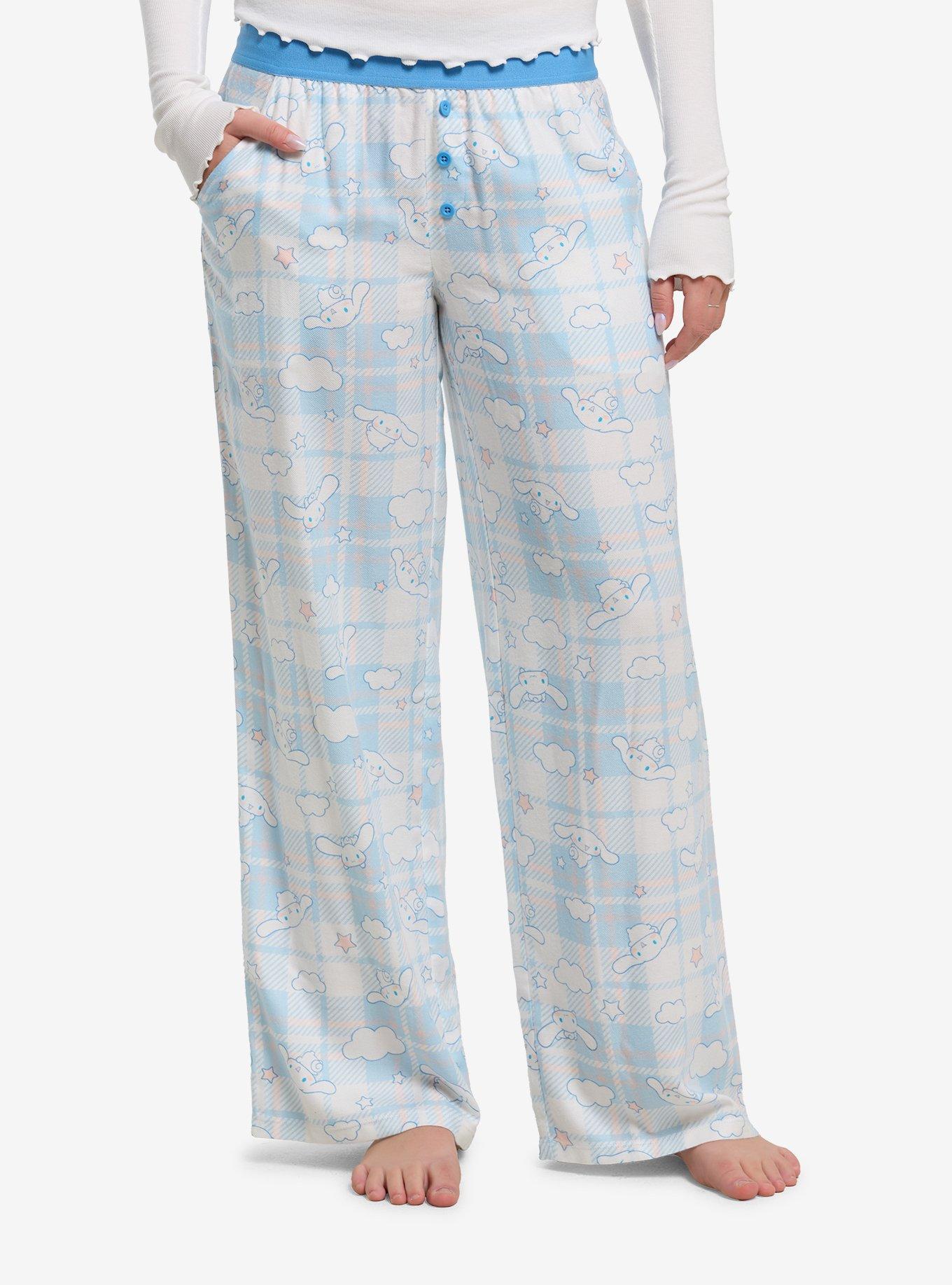 Cinnamoroll Pastel Plaid Pajama Pants, , hi-res