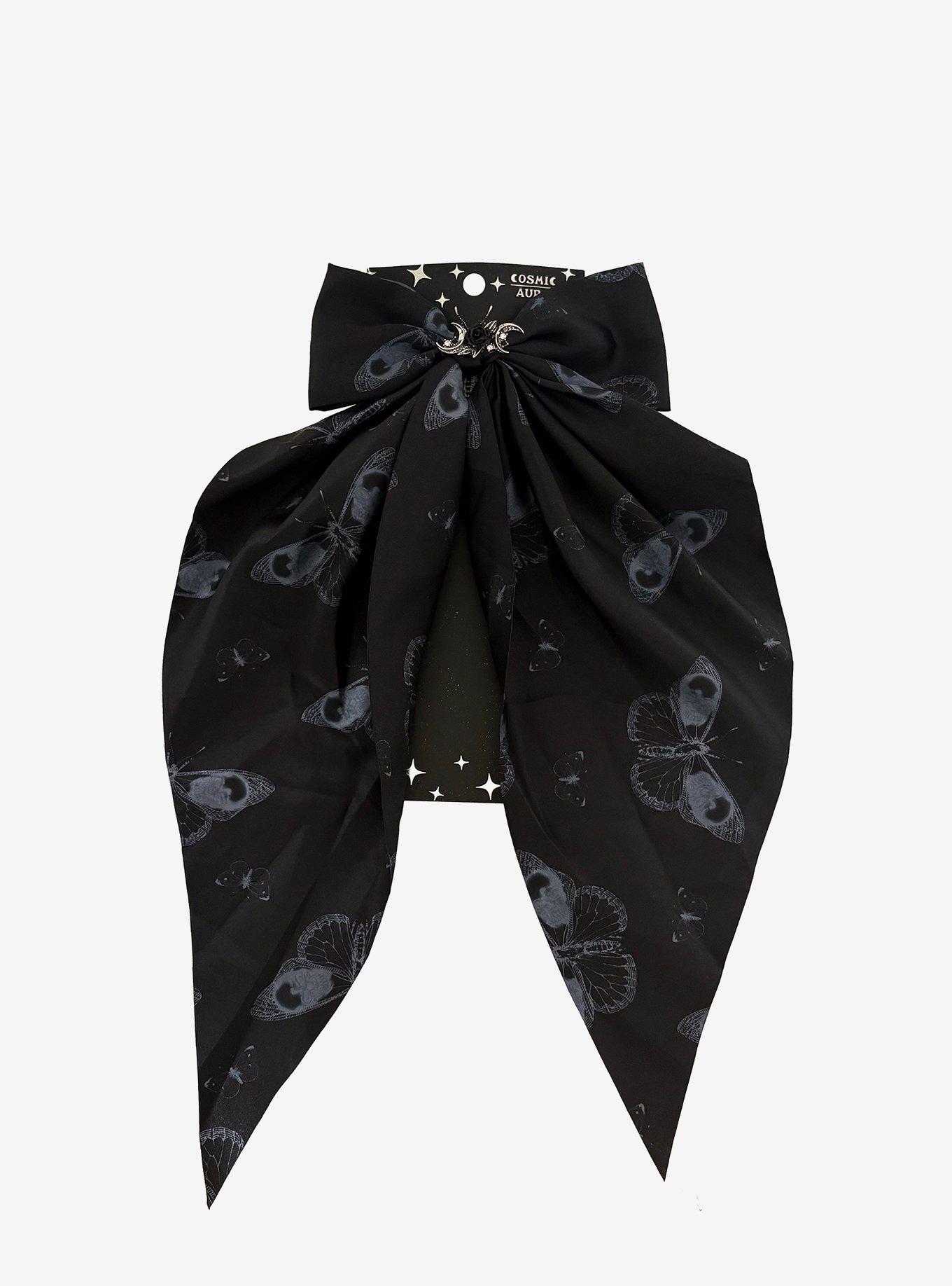 Cosmic Aura Lunar Moth Hair Bow, , hi-res