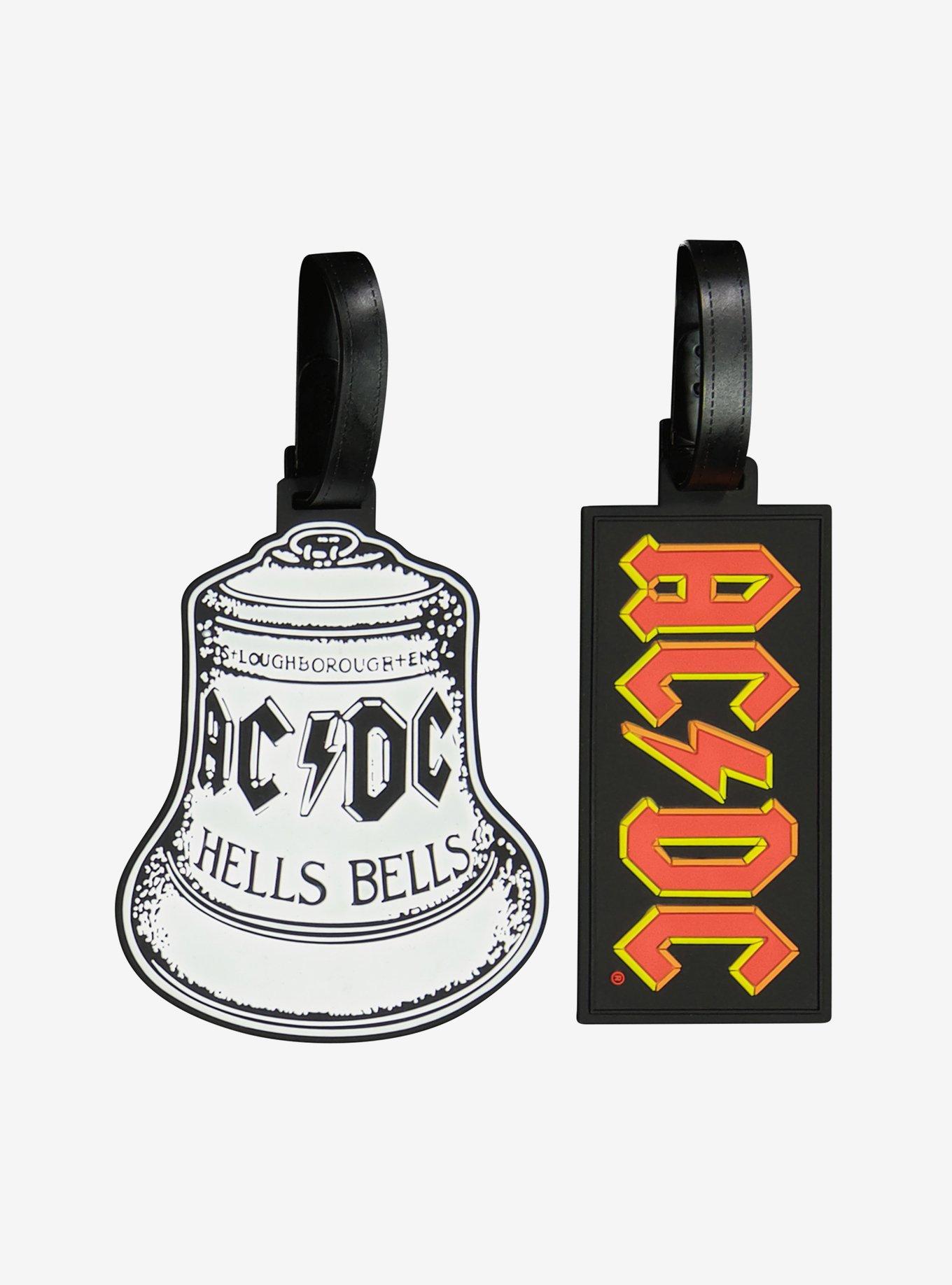 FUL AC/DC Logo & Hells Bells 2-Piece Luggage Tag Set, , hi-res