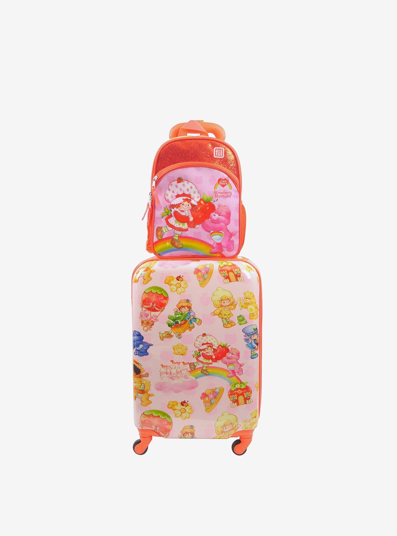 FUL Strawberry Shortcake x Care Bears 2-Piece Suitcase & Backpack