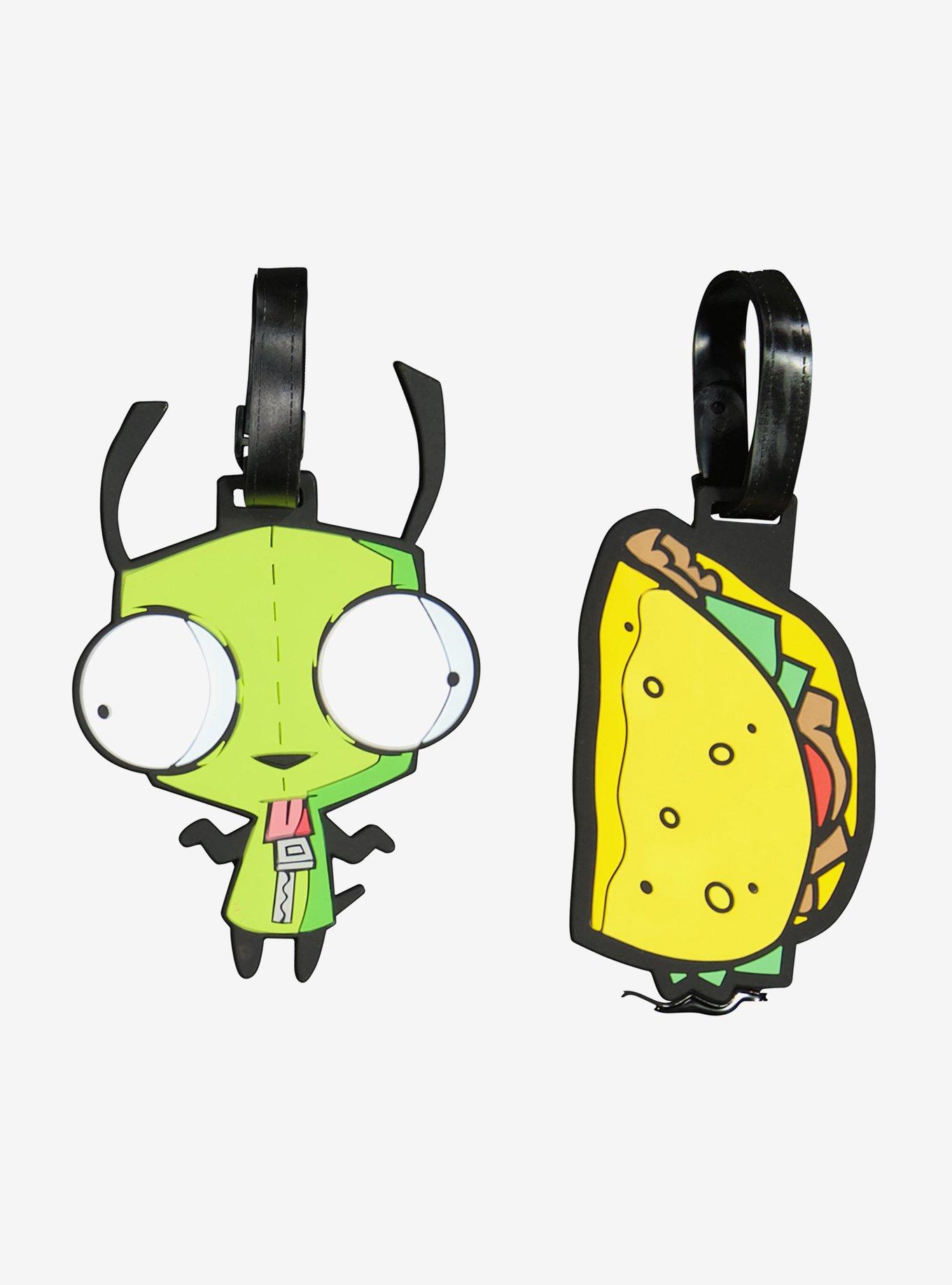 Invader Zim GIR & Taco 2-Piece Luggage Tag Set, , hi-res