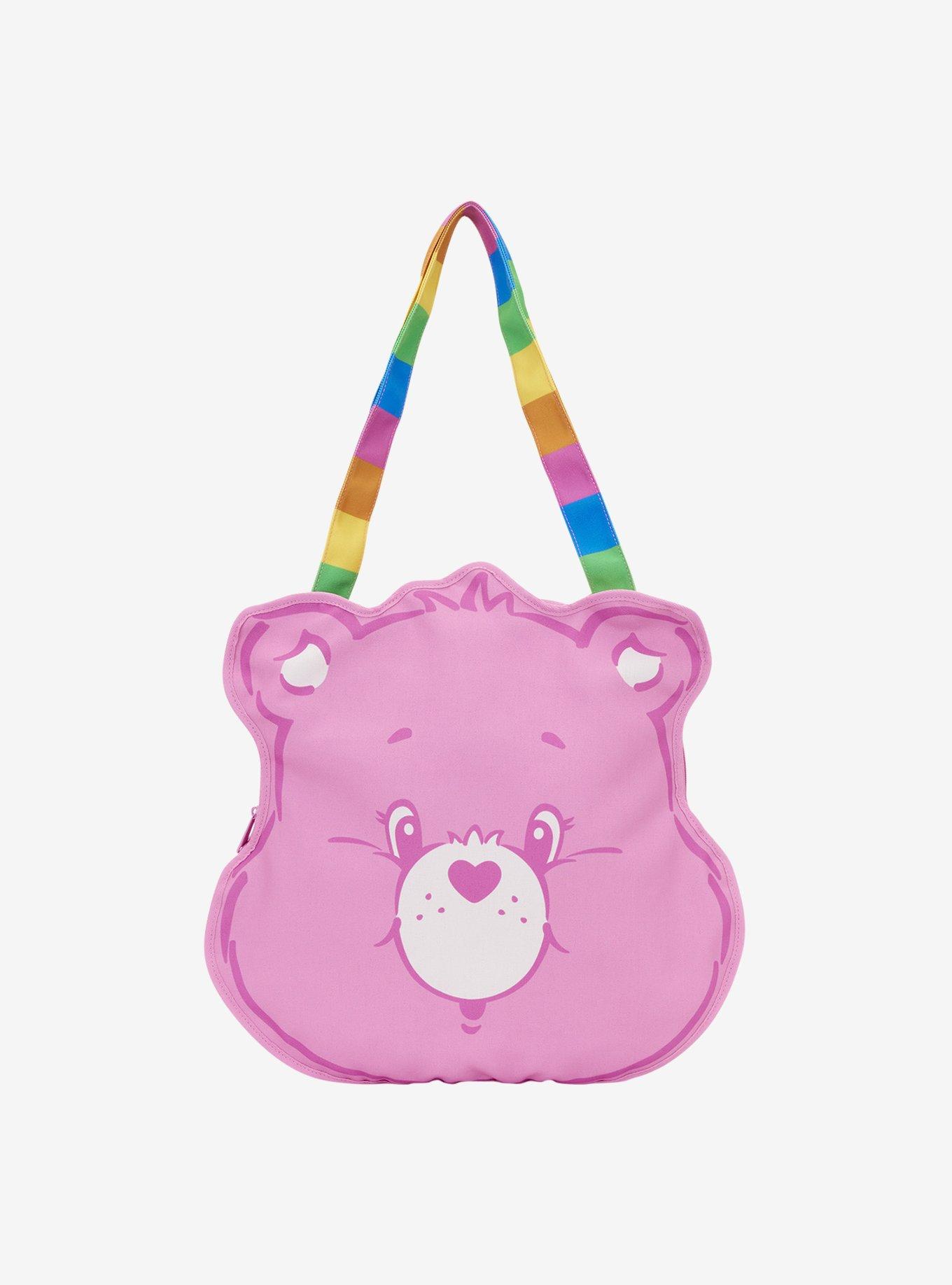 Loungefly Care Bears Cheer Bear Figural Large Canvas Tote Bag, , hi-res
