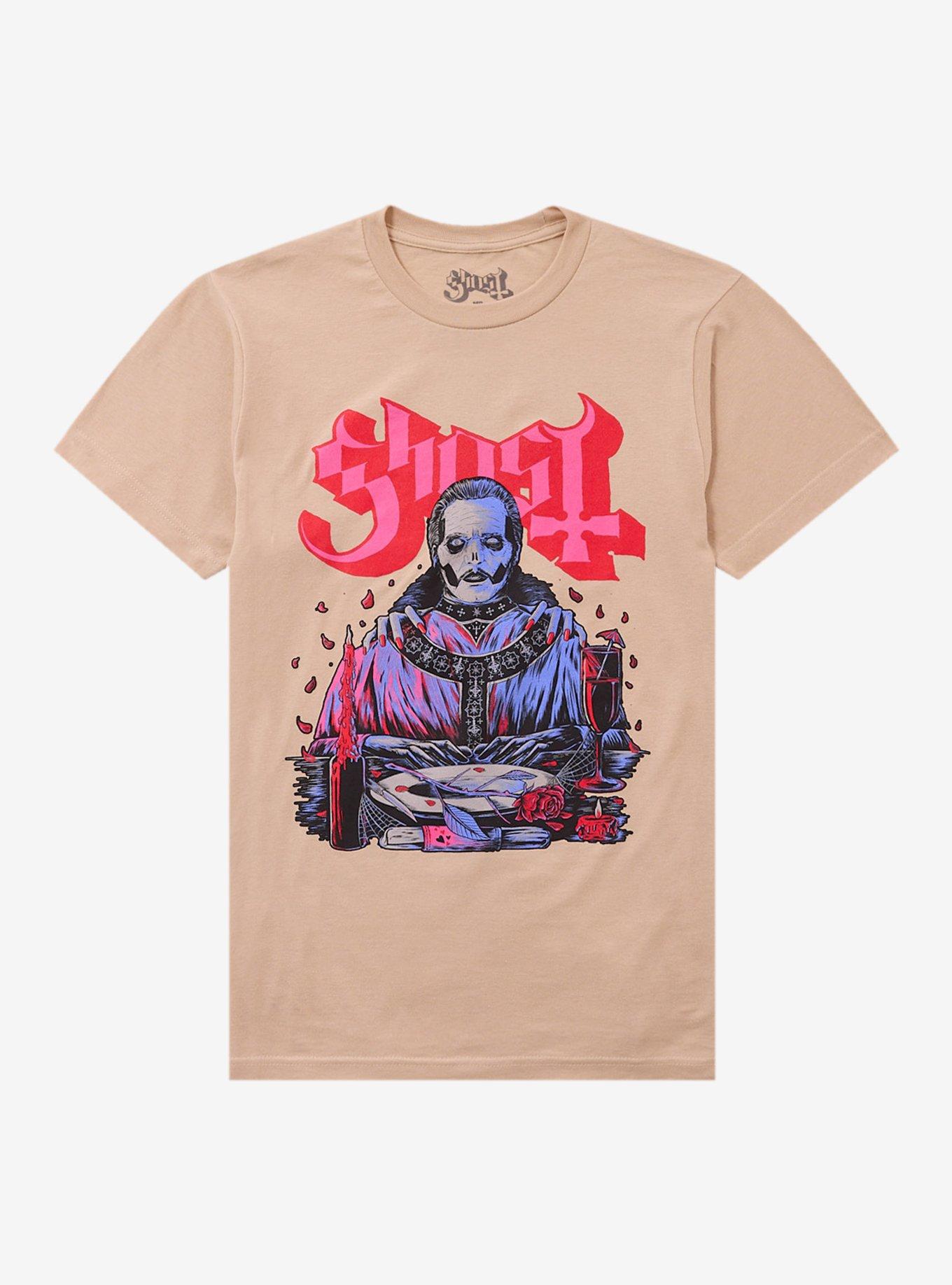Ghost Dinner Date Boyfriend Fit Girls T-Shirt, , hi-res
