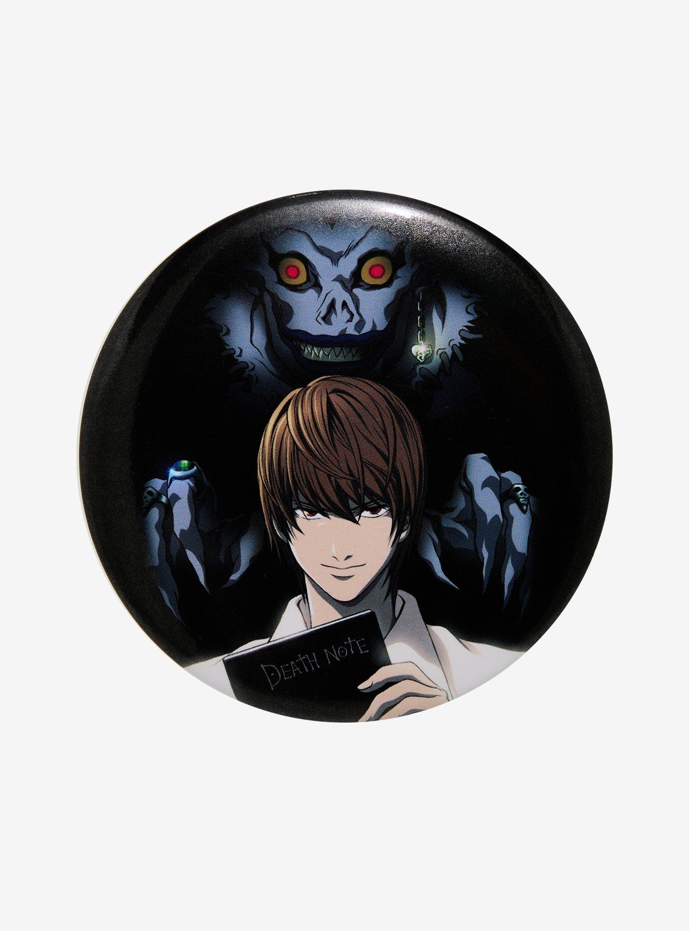 Death Note Light & Ryuk 3 Inch Button, , hi-res