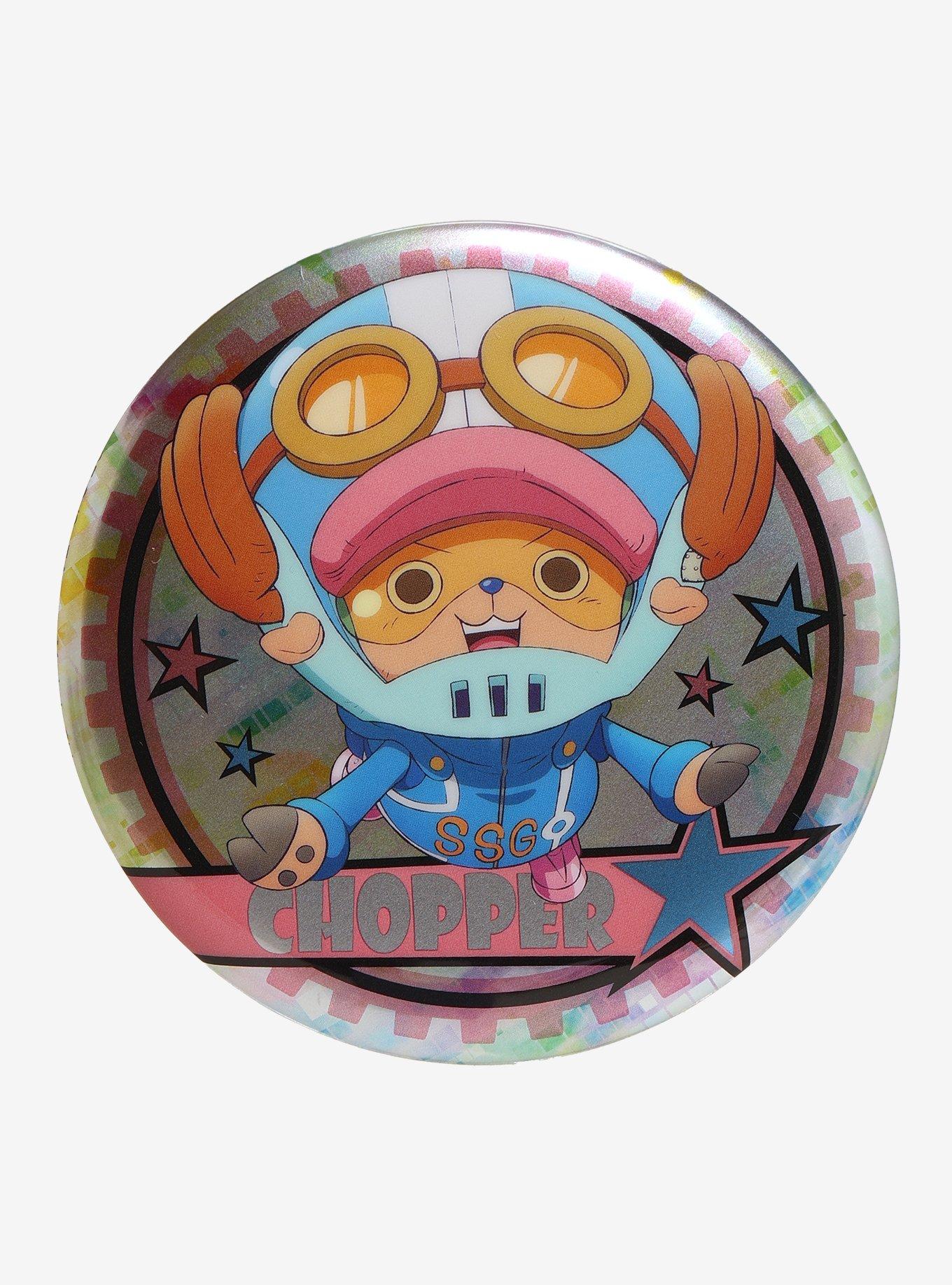 One Piece Chopper Egghead Reflective 3 Inch Button, , hi-res