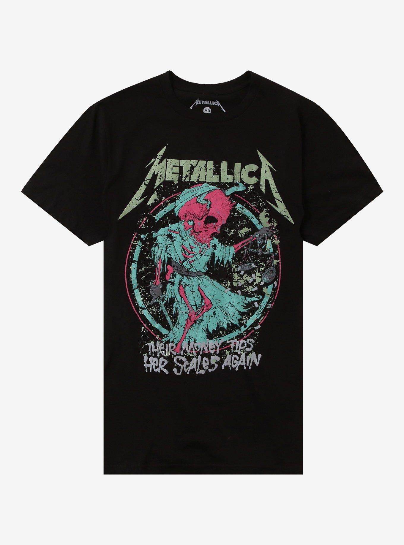Metallica T-Shirt – And Justice For All Tracks Black - Official Band Merch