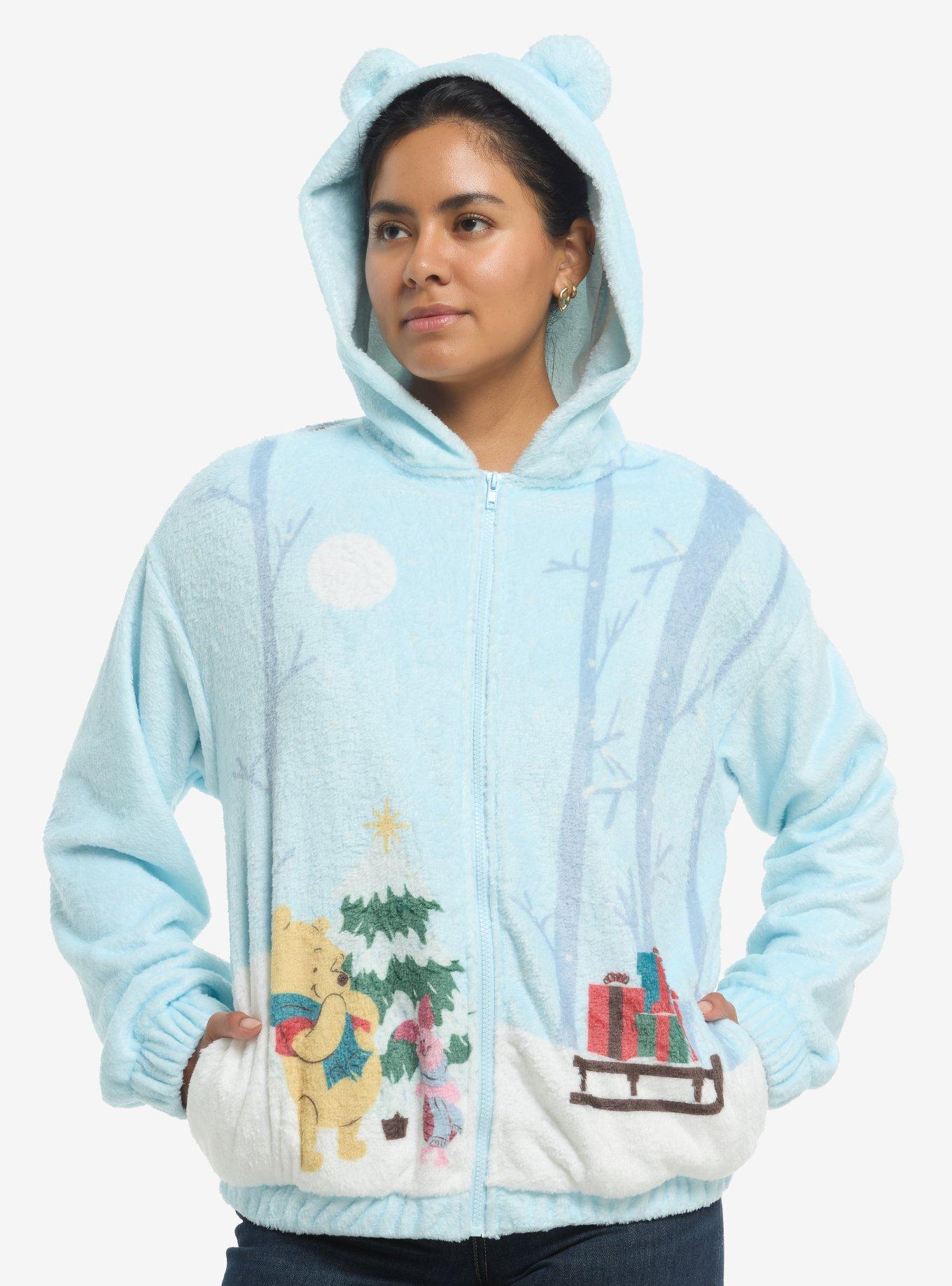 Her Universe Disney Winnie The Pooh Winter Sherpa Girls Hoodie