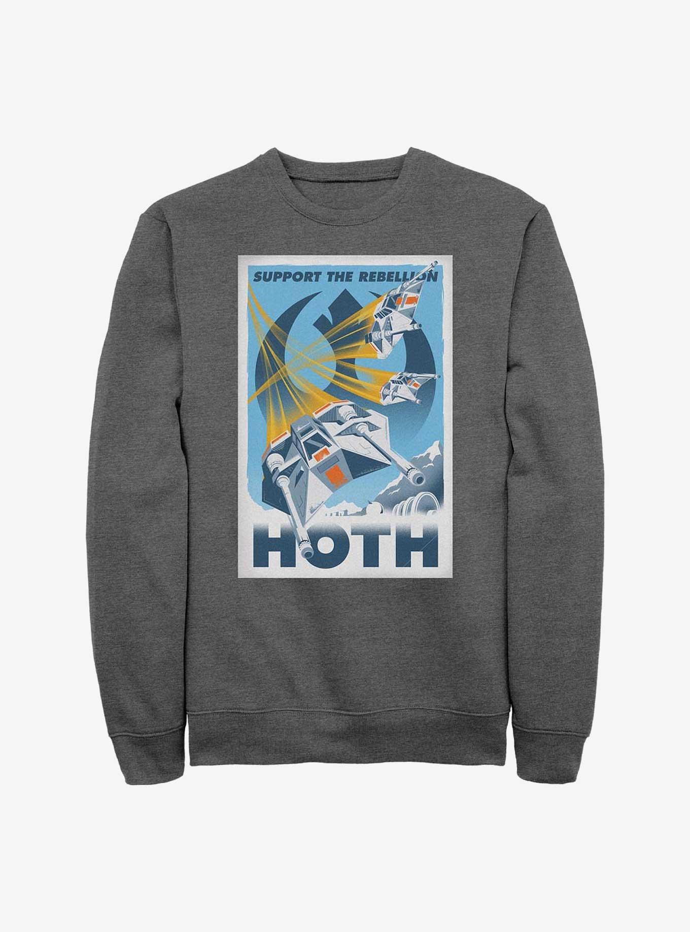Star Wars Rebellion Support Sweatshirt, CHAR HTR, hi-res