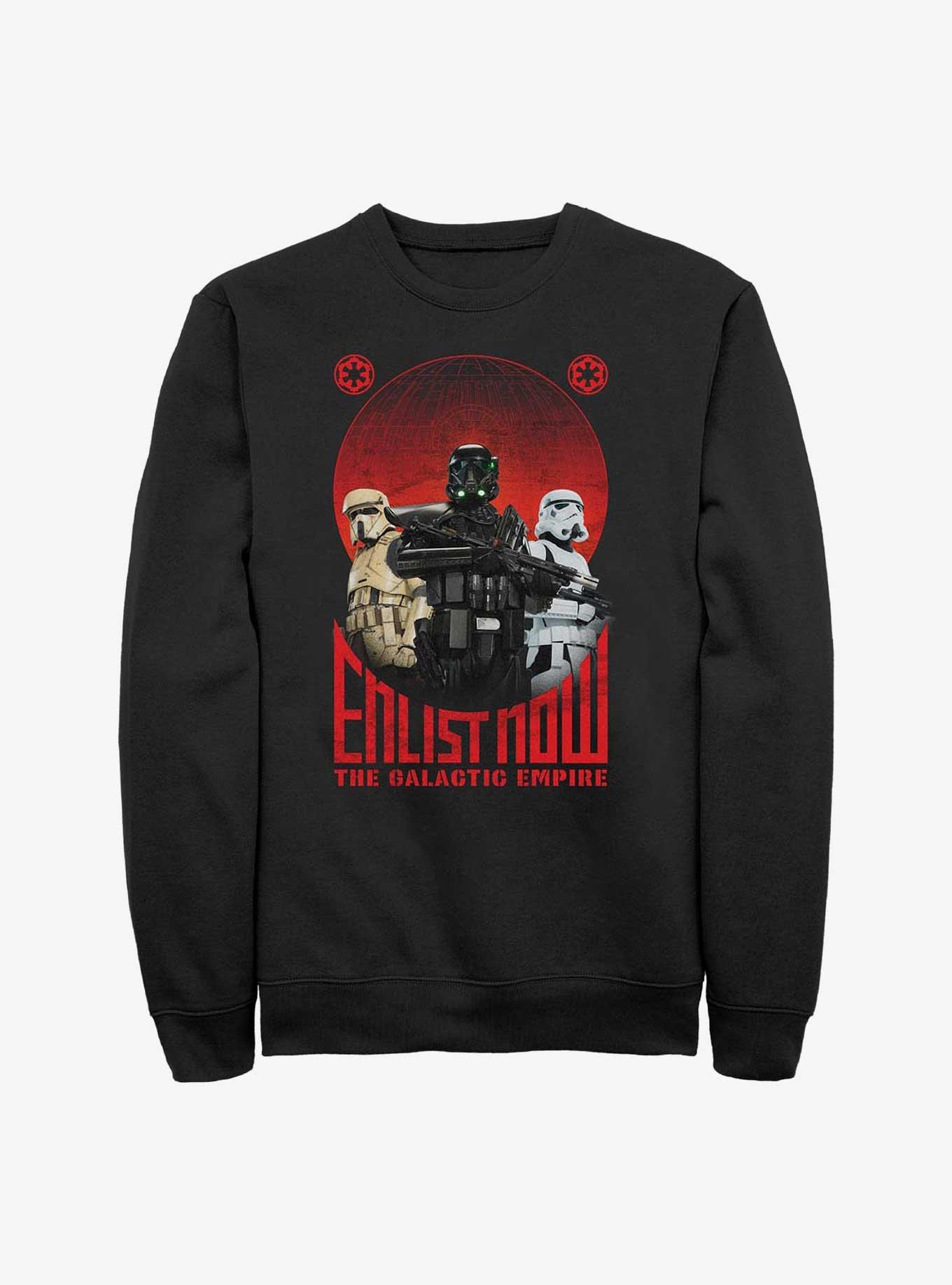 Star Wars Enlist Now Sweatshirt, BLACK, hi-res