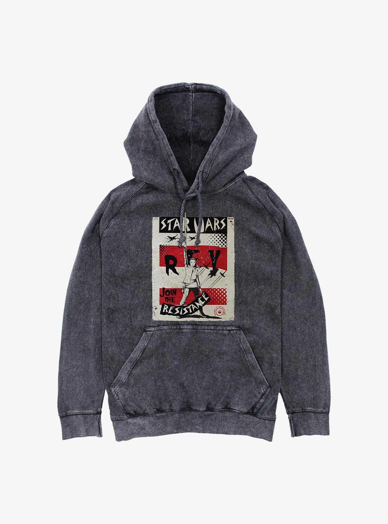 Star Wars Right Fist Mineral Wash Hoodie, BLACK, hi-res