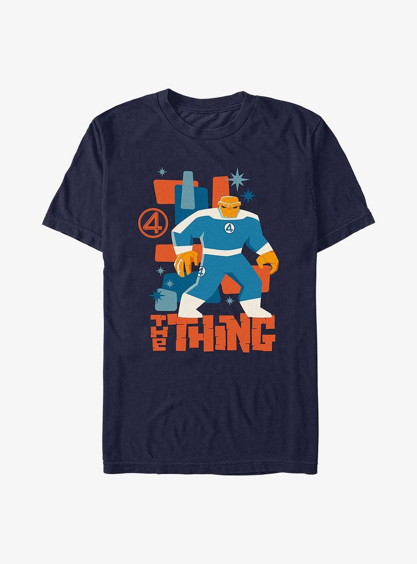 Marvel The Fantastic Four: First Steps The Thing Vintage T-Shirt, NAVY, hi-res