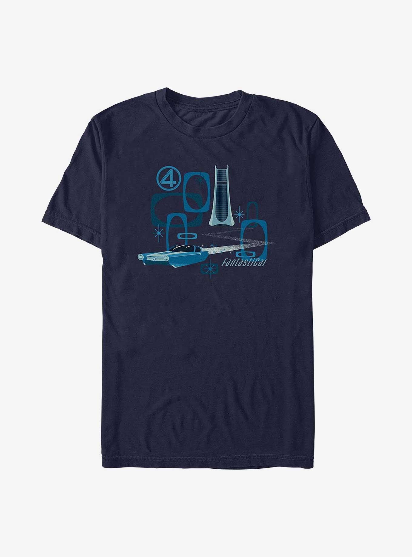 Marvel The Fantastic Four: First Steps Fantasticar T-Shirt, NAVY, hi-res
