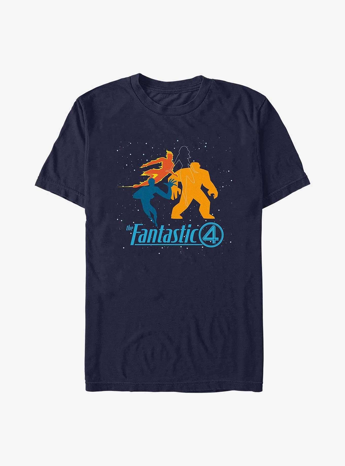 Marvel The Fantastic Four: First Steps Fantastic Silhouette T-Shirt, NAVY, hi-res