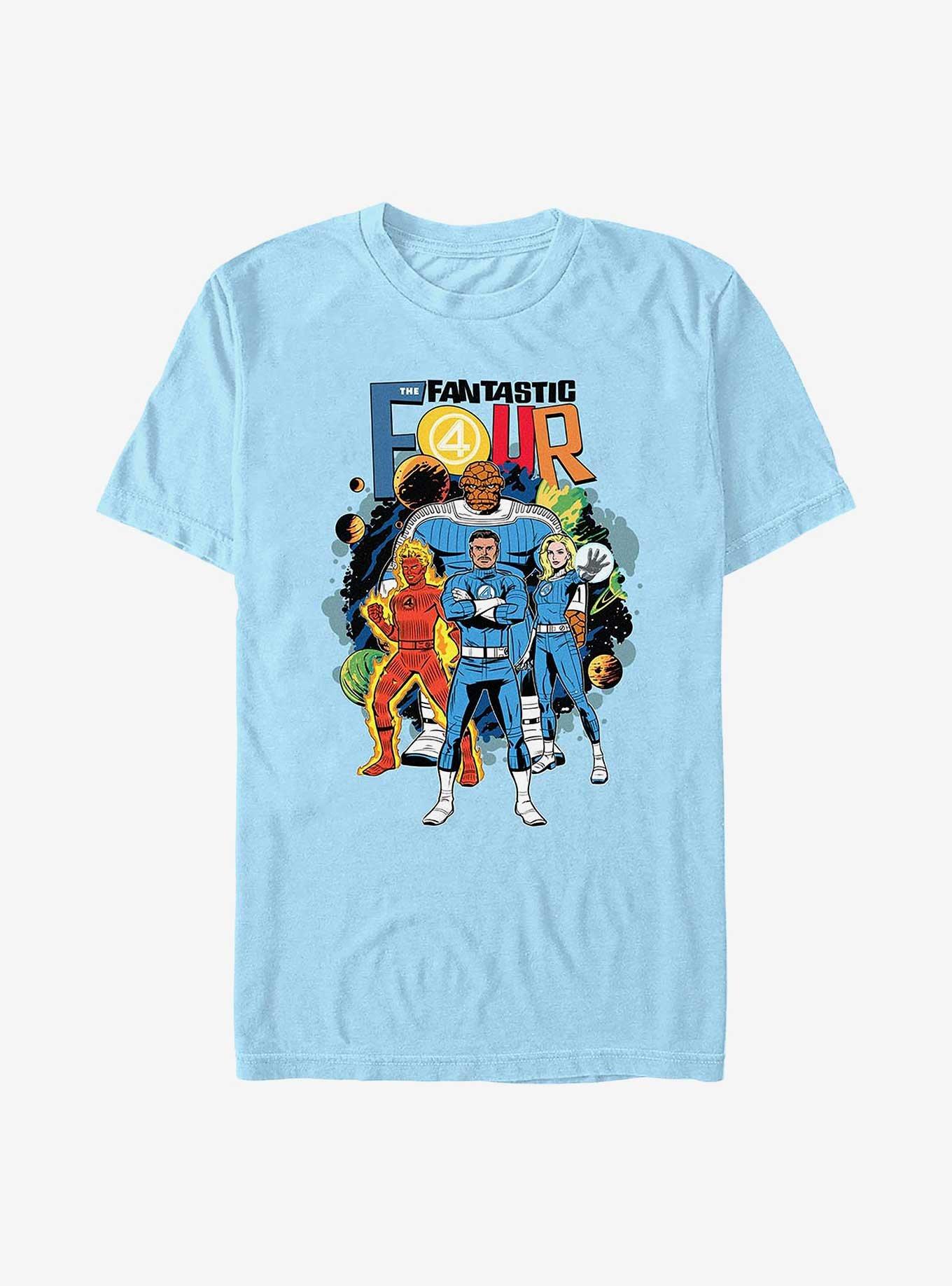Marvel The Fantastic Four: First Steps Cosmic T-Shirt, LT BLUE, hi-res