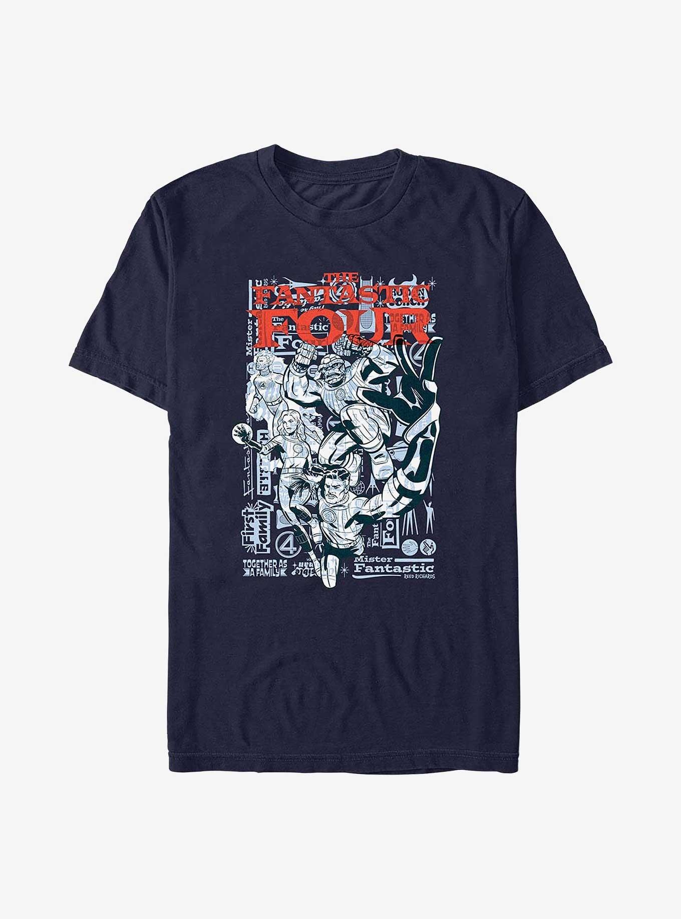 Marvel The Fantastic Four: First Steps Together As A Family T-Shirt