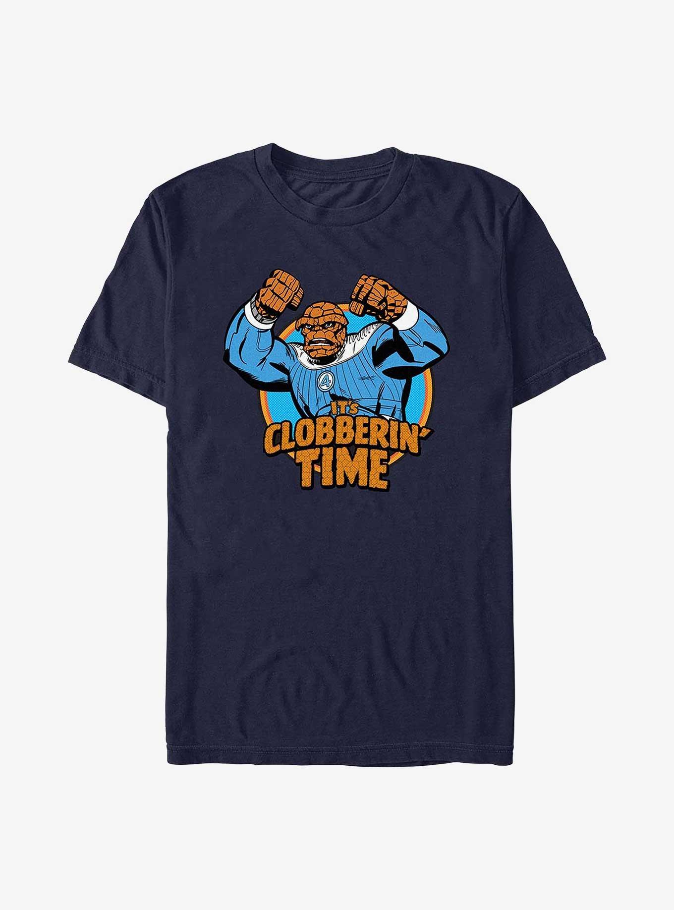 Marvel The Fantastic Four: First Steps Clobberin Time T-Shirt, NAVY, hi-res