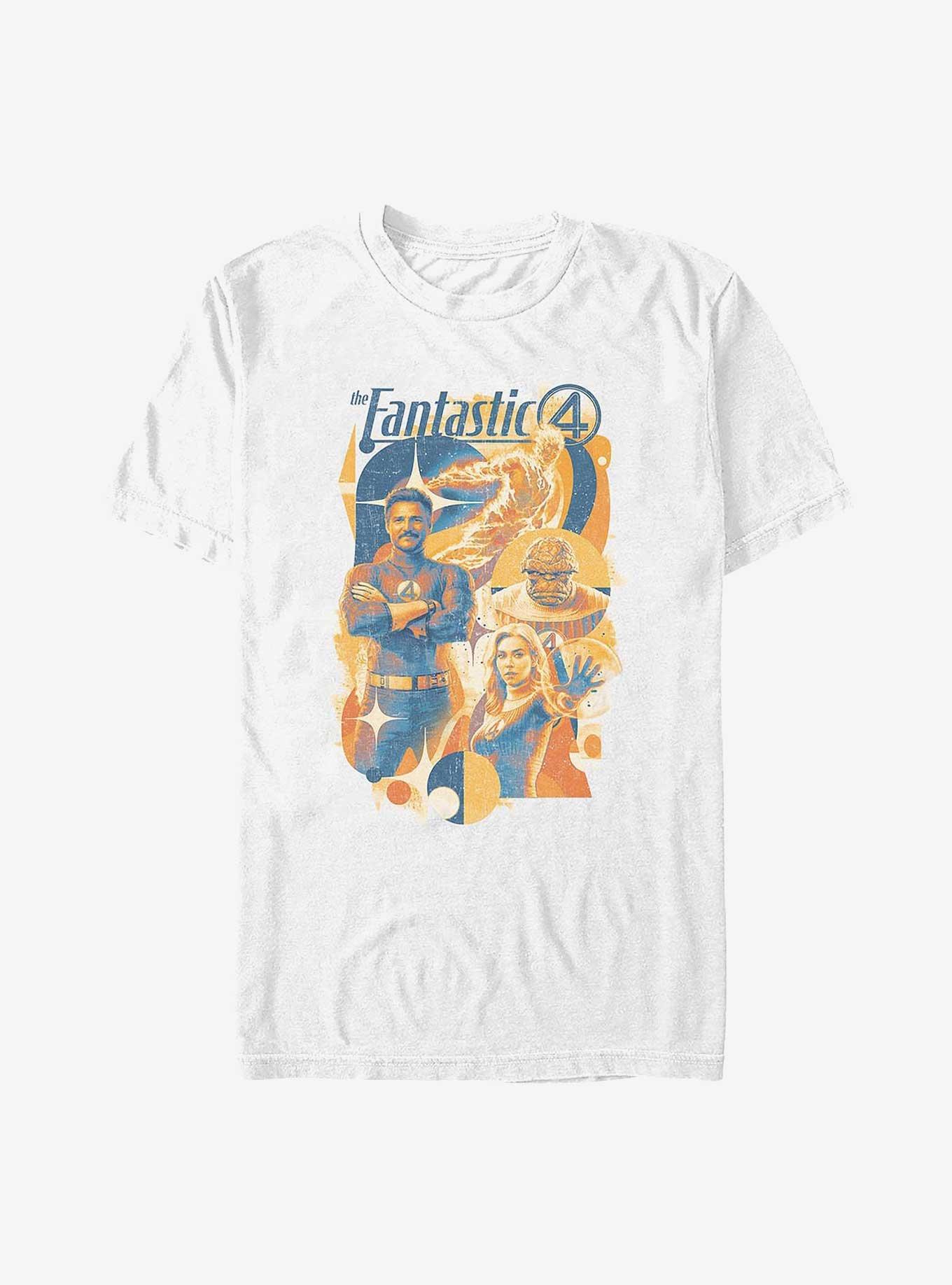 Marvel The Fantastic Four: First Steps Retro Poster T-Shirt, , hi-res