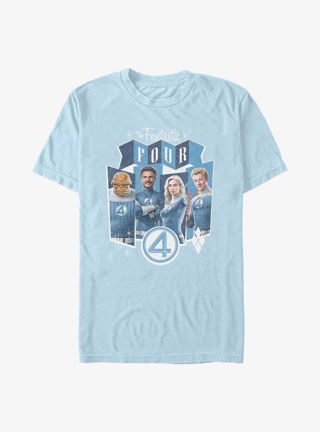 Marvel The Fantastic Four: First Steps Heroes Panels T-Shirt