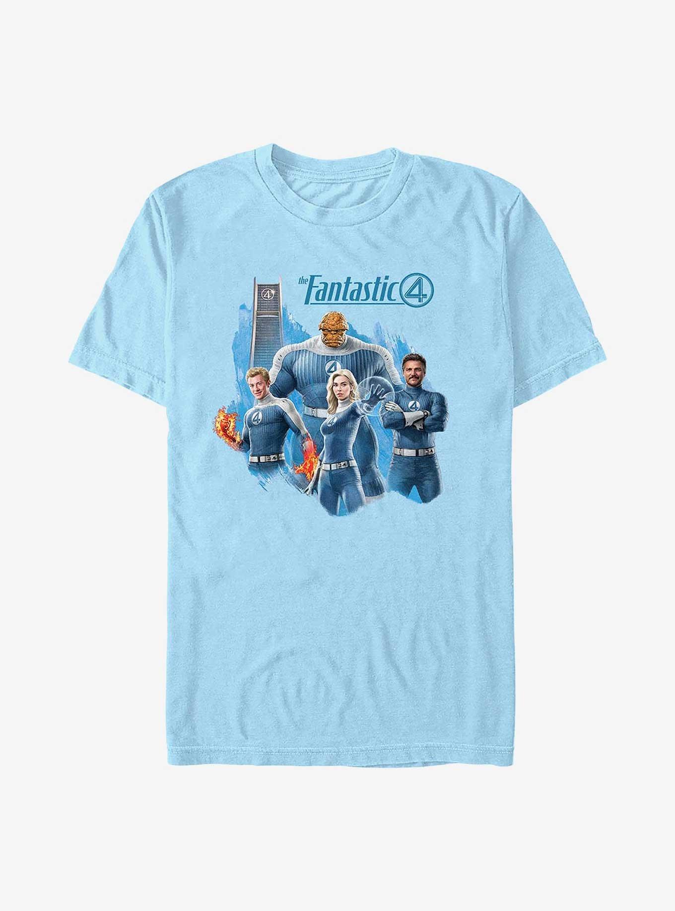 Marvel The Fantastic Four: First Steps The Fantastic 4 Family T-Shirt, LT BLUE, hi-res