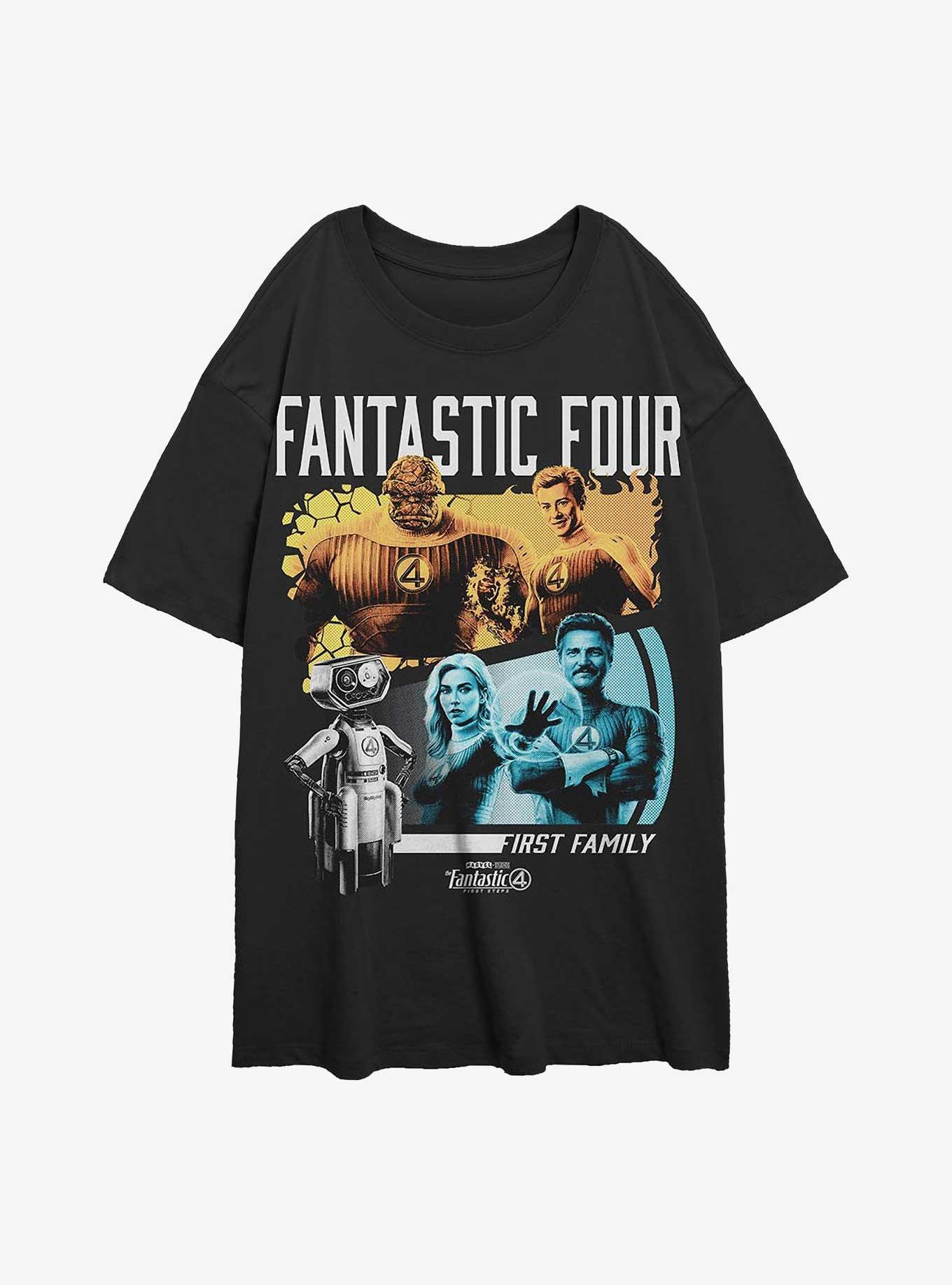 Marvel The Fantastic Four: First Steps Family N Herbie Girls Oversized T-Shirt, , hi-res