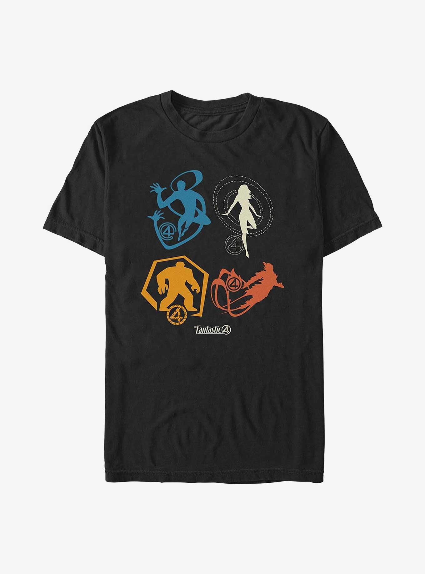 Marvel The Fantastic Four: First Steps Fantastic Icons T-Shirt, BLACK, hi-res