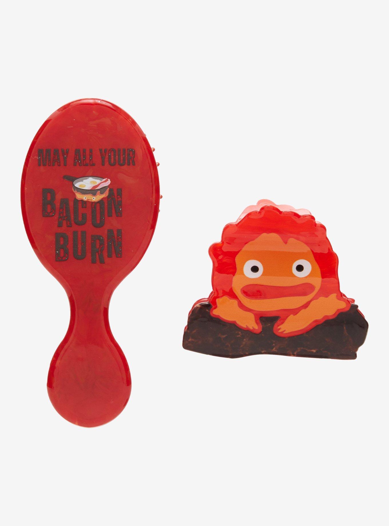 Studio Ghibli&reg; Howl's Moving Castle Calcifer Mini Brush & Claw Clip Set - BoxLunch Exclusive, , hi-res