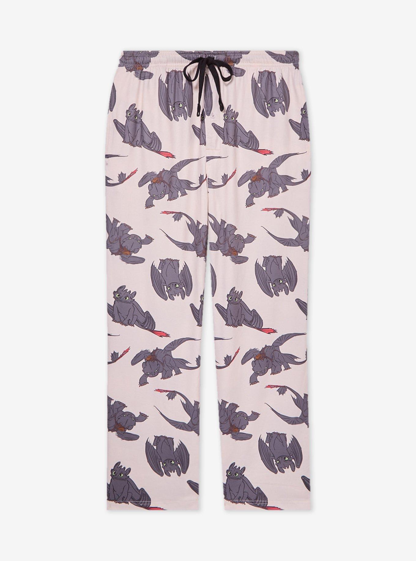 DreamWorks How to Train Your Dragon Toothless Allover Print Plus Size Sleep Pants - BoxLunch Exclusive, , hi-res