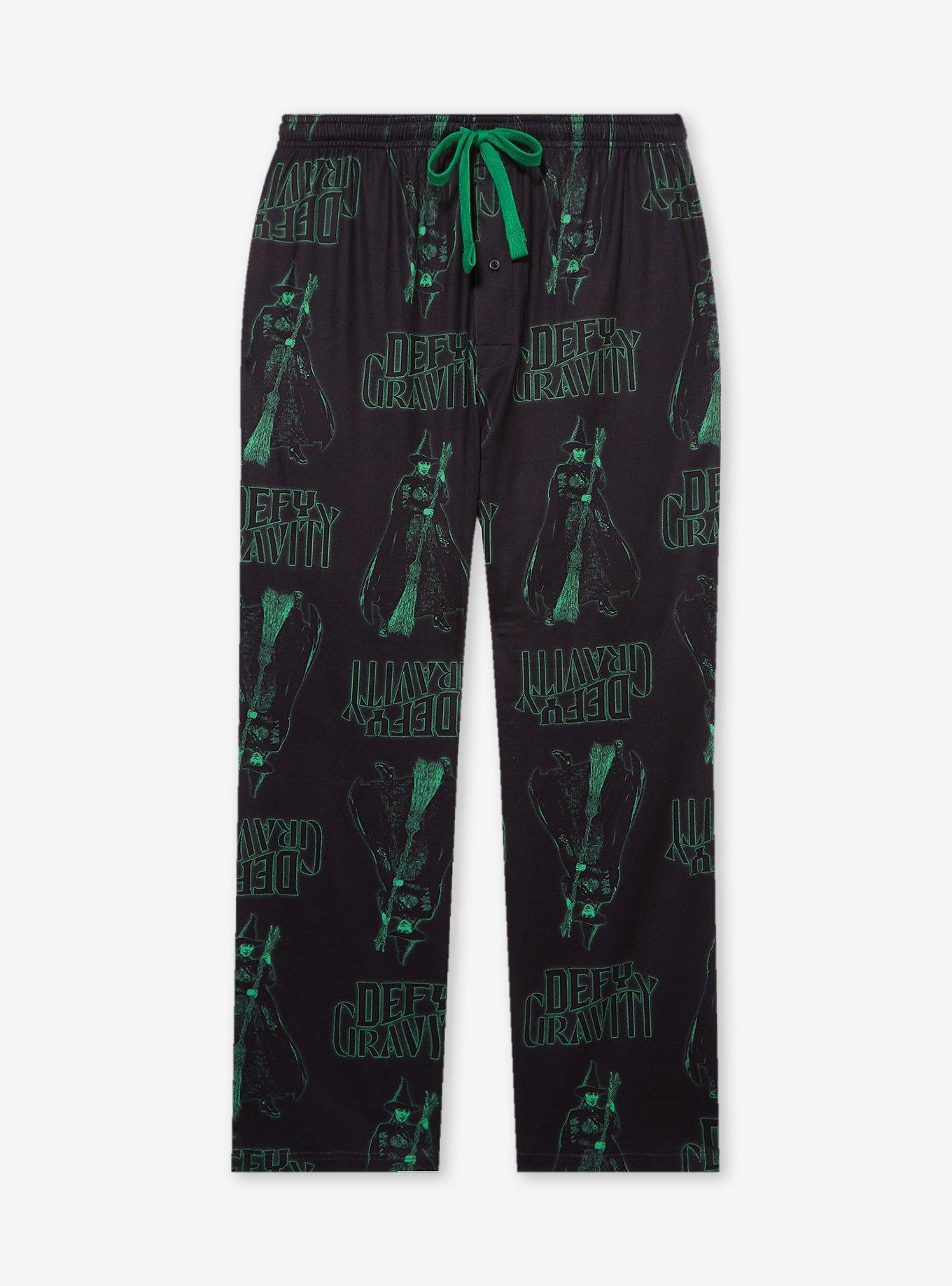 Wicked Elphaba Tonal Allover Print Sleep Pants - BoxLunch Exclusive, , hi-res