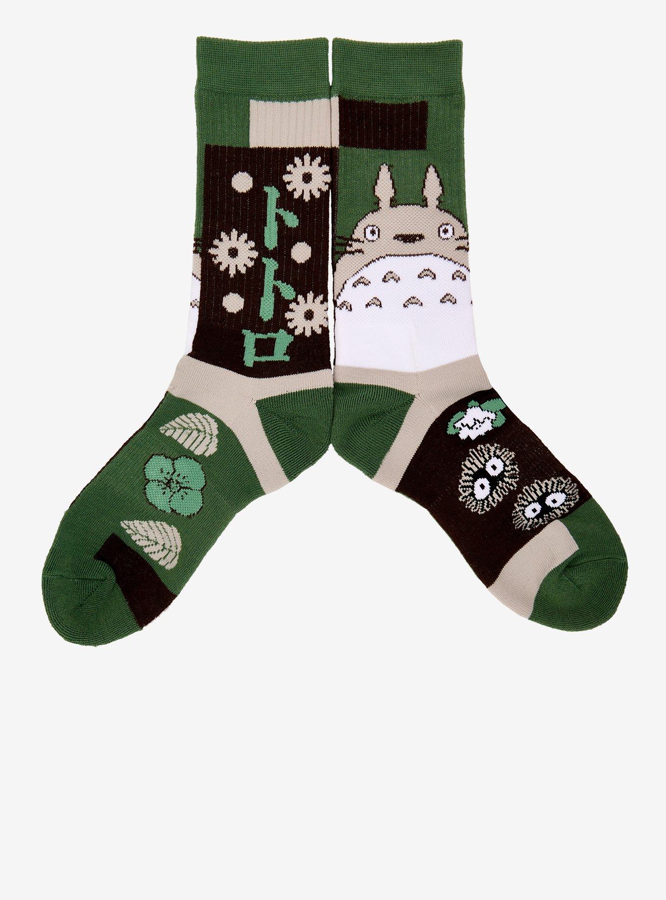 Studio Ghibli My Neighbor Totoro Colorblock Crew Socks - BoxLunch Exclusive, , hi-res