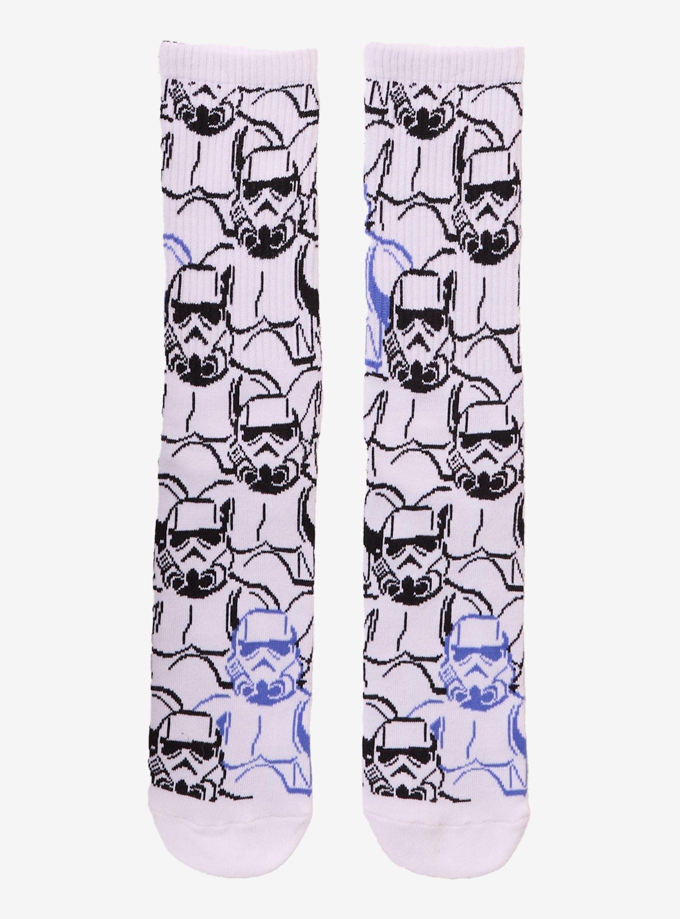 Star Wars Stormtrooper Allover Print Crew Socks — BoxLunch Exclusive, , hi-res