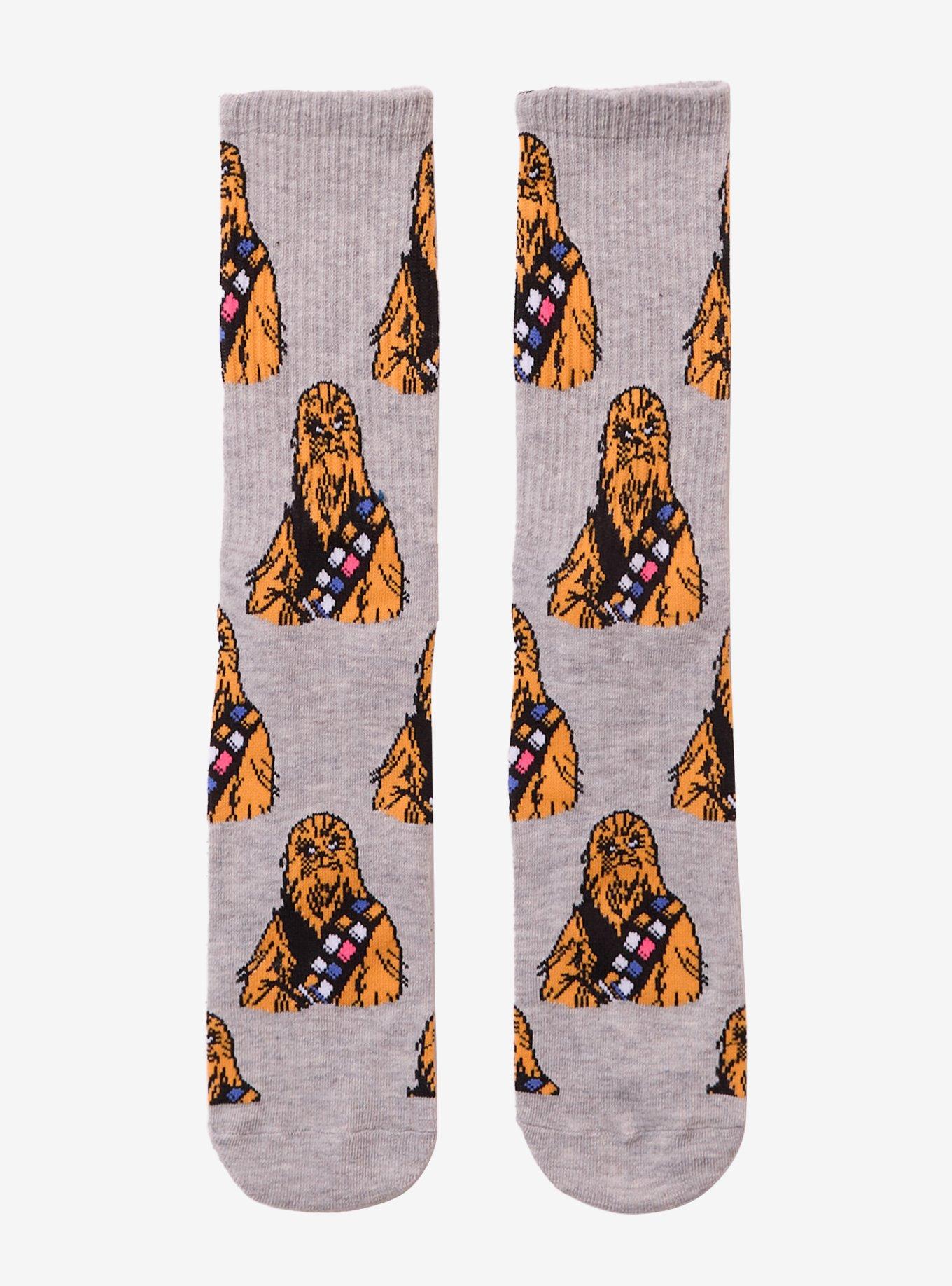 Star Wars Chewbacca Allover Print Crew Socks — BoxLunch Exclusive, , hi-res