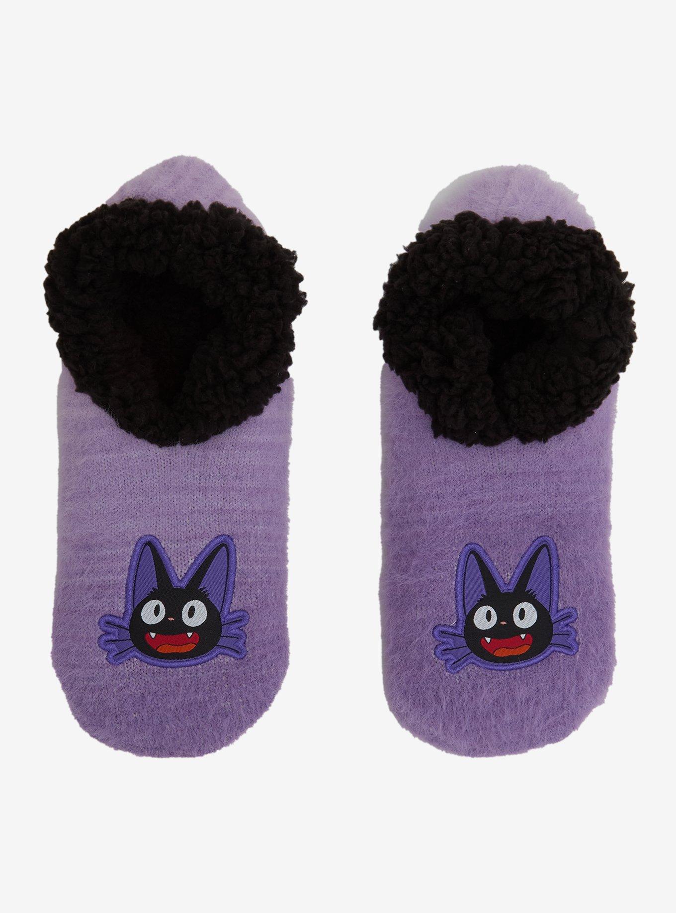 Studio Ghibli® Kiki's Delivery Service Jiji Slipper Socks — BoxLunch Exclusive, , hi-res
