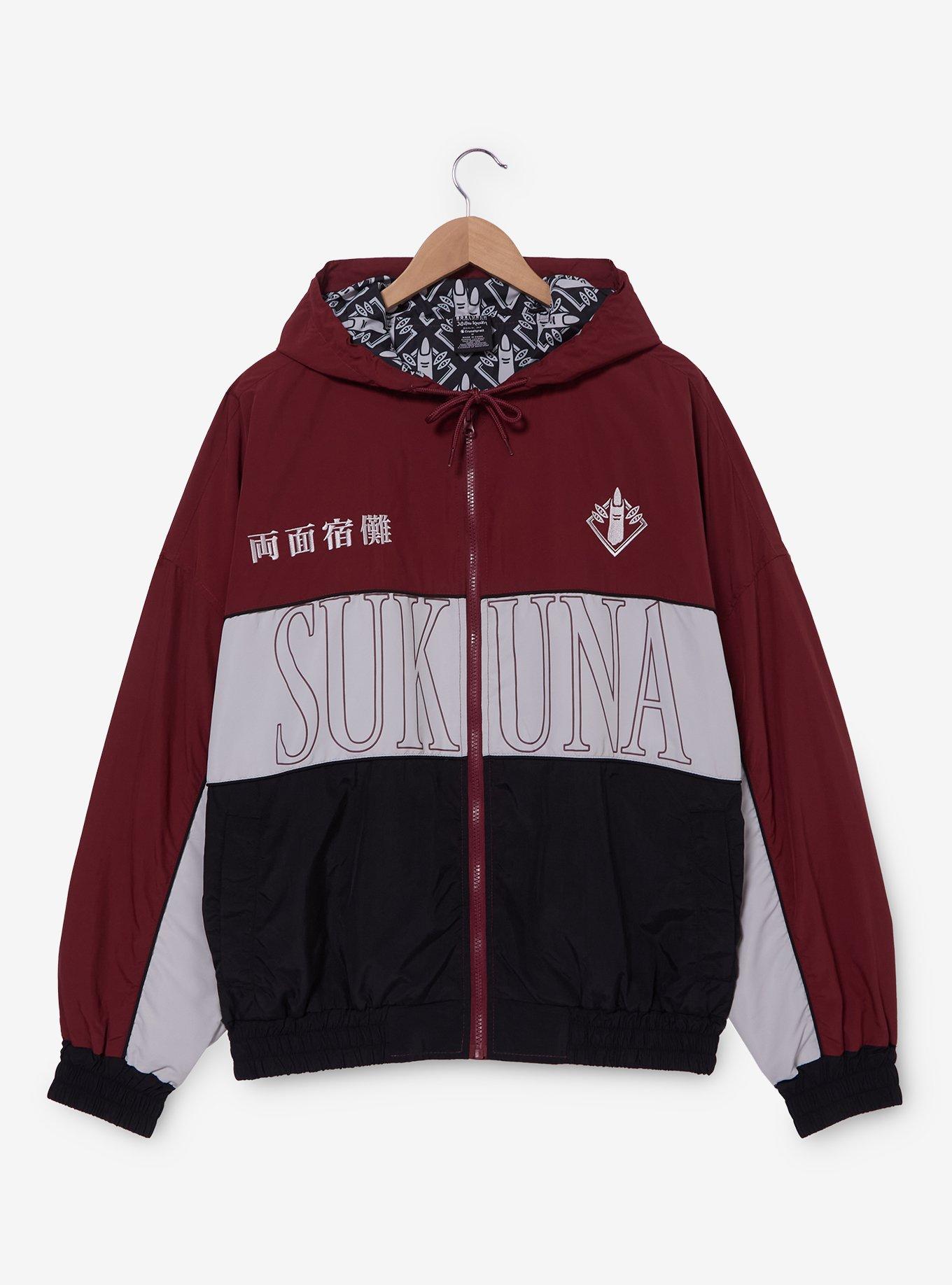 Jujutsu Kaisen Sukuna Color Block Windbreaker — BoxLunch Exclusive, , hi-res