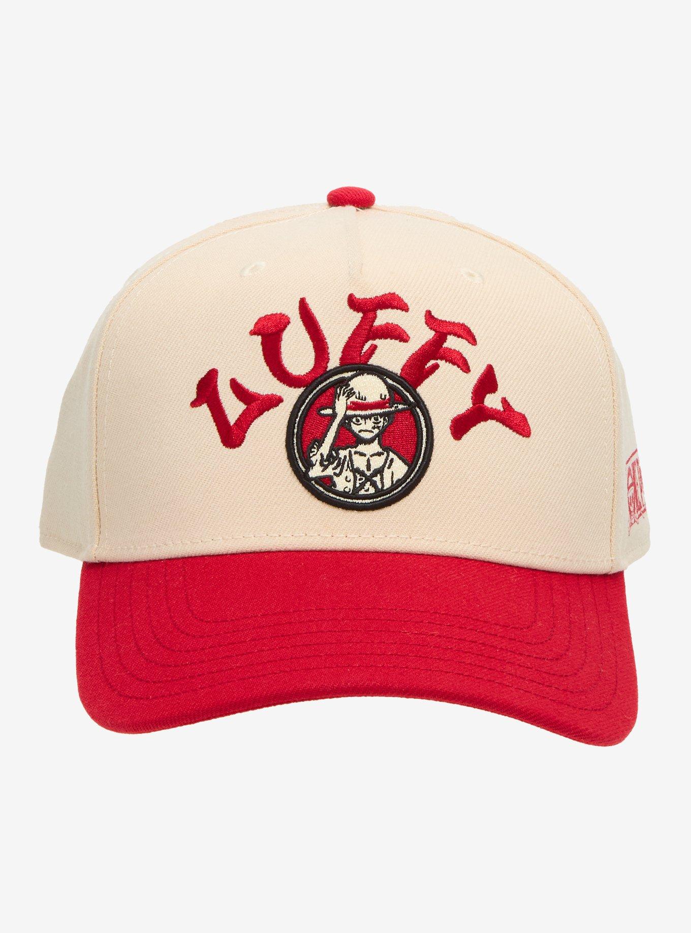 One Piece Luffy Two-Toned Ball Cap — BoxLunch Exclusive, , hi-res