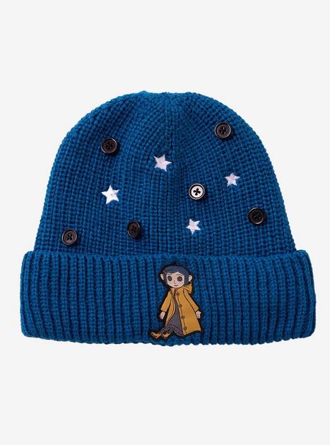 Coraline Doll Buttons & Stars Knit Beanie - BoxLunch Exclusive | BoxLunch