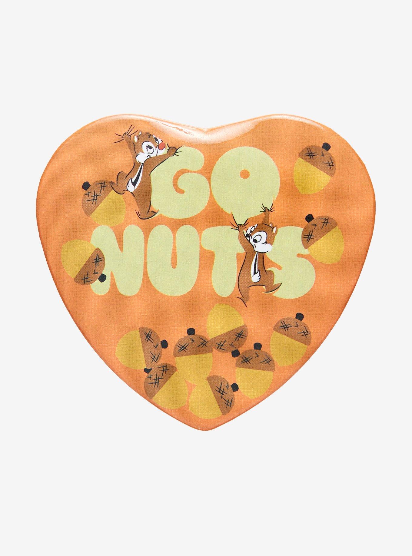 Disney Chip & Dale Go Nuts Heart Button Pin &mdash; BoxLunch Exclusive, , hi-res