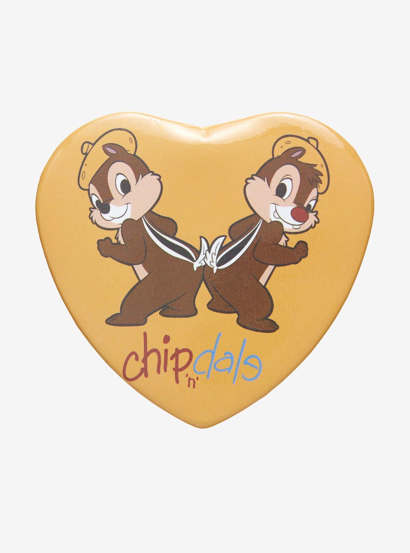 Disney Chip & Dale Duo Heart Button Pin &mdash; BoxLunch Exclusive, , hi-res