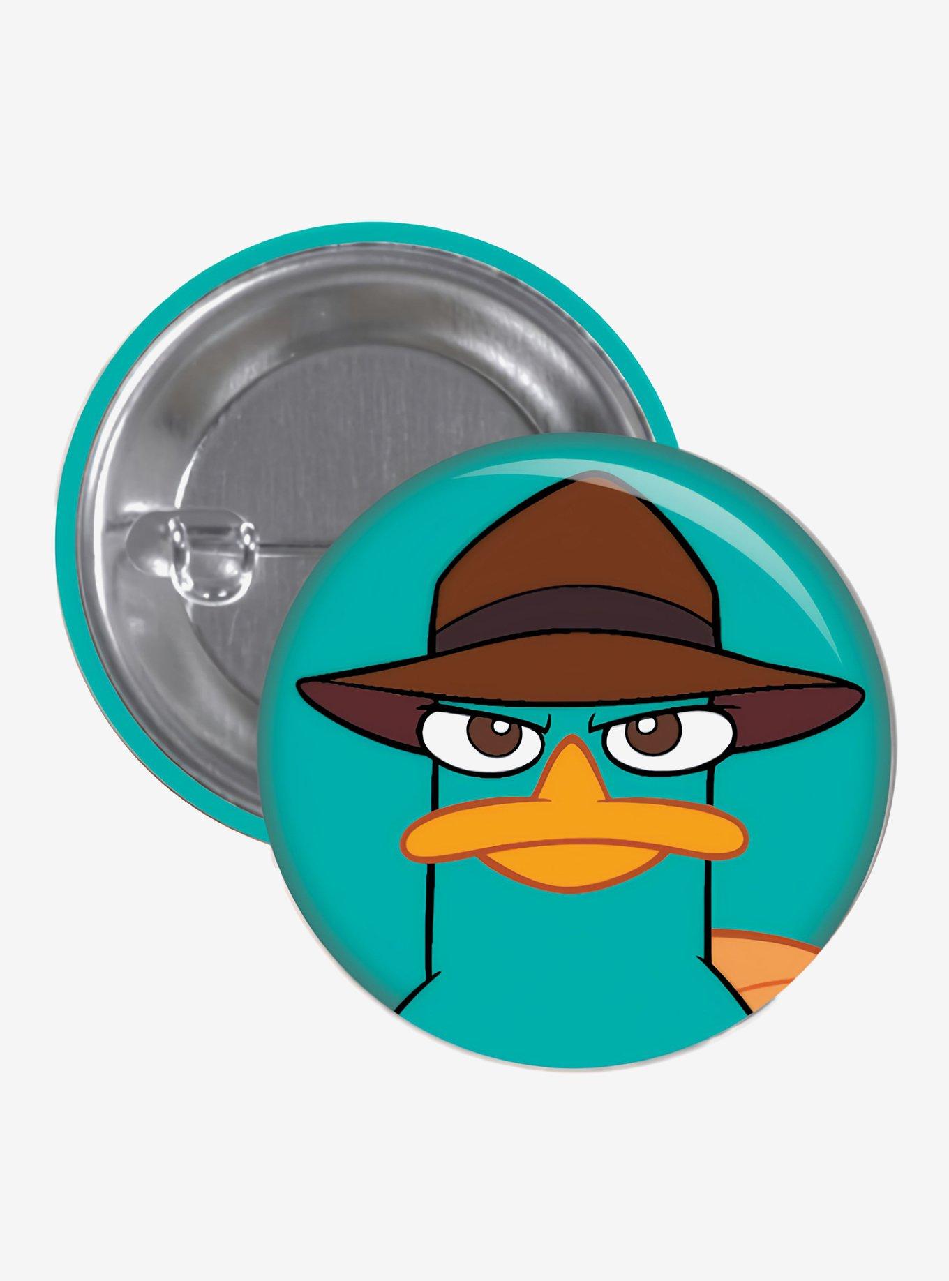 Disney Phineas & Ferb Perry the Platypus Button Pin, , hi-res