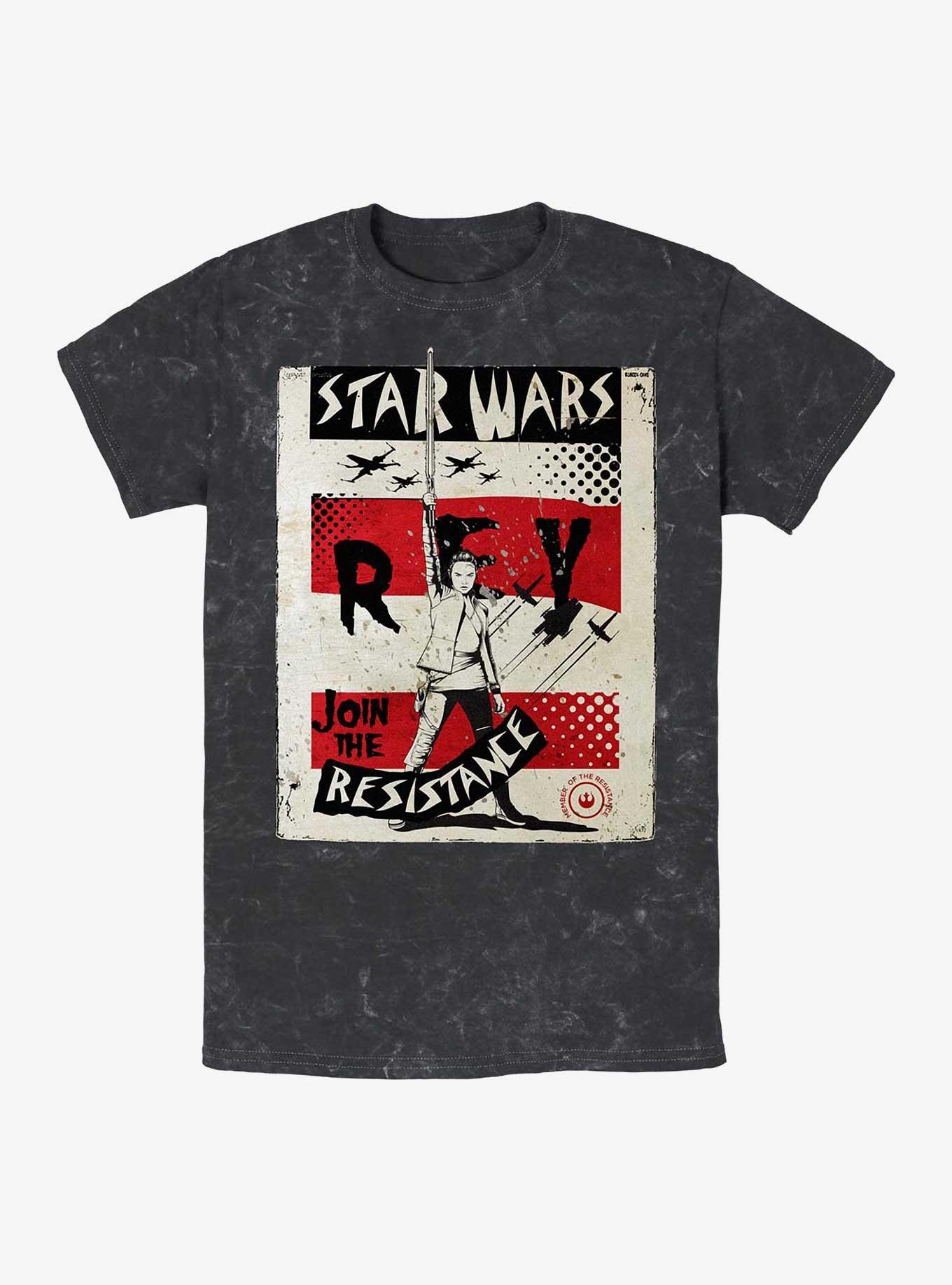 Star Wars Right Fist Mineral Wash T-Shirt, BLACK, hi-res