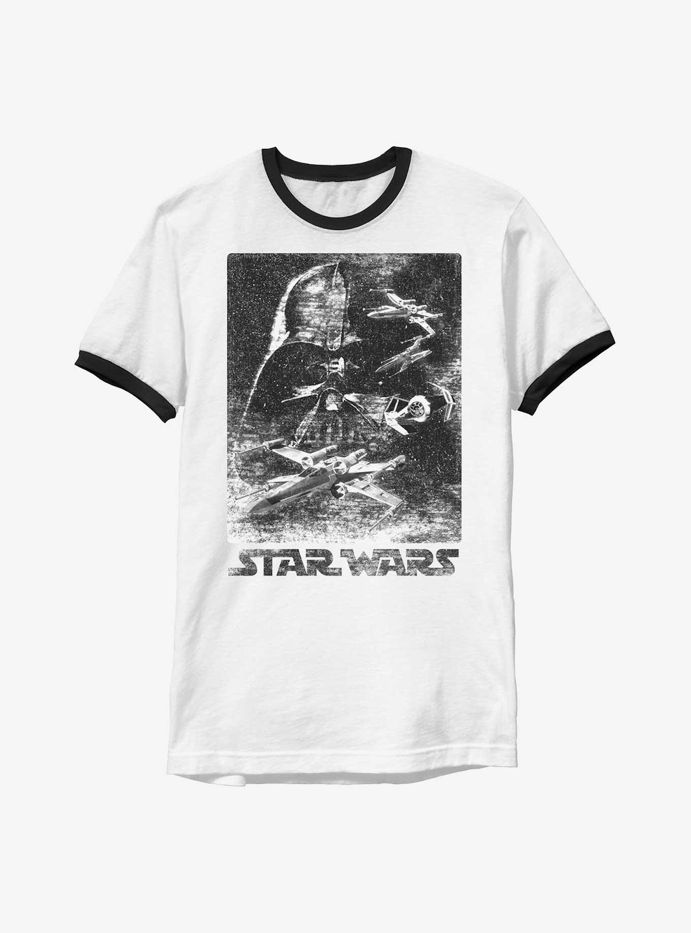 Star Wars Static Avenger Ringer T-Shirt, WHTBLK, hi-res