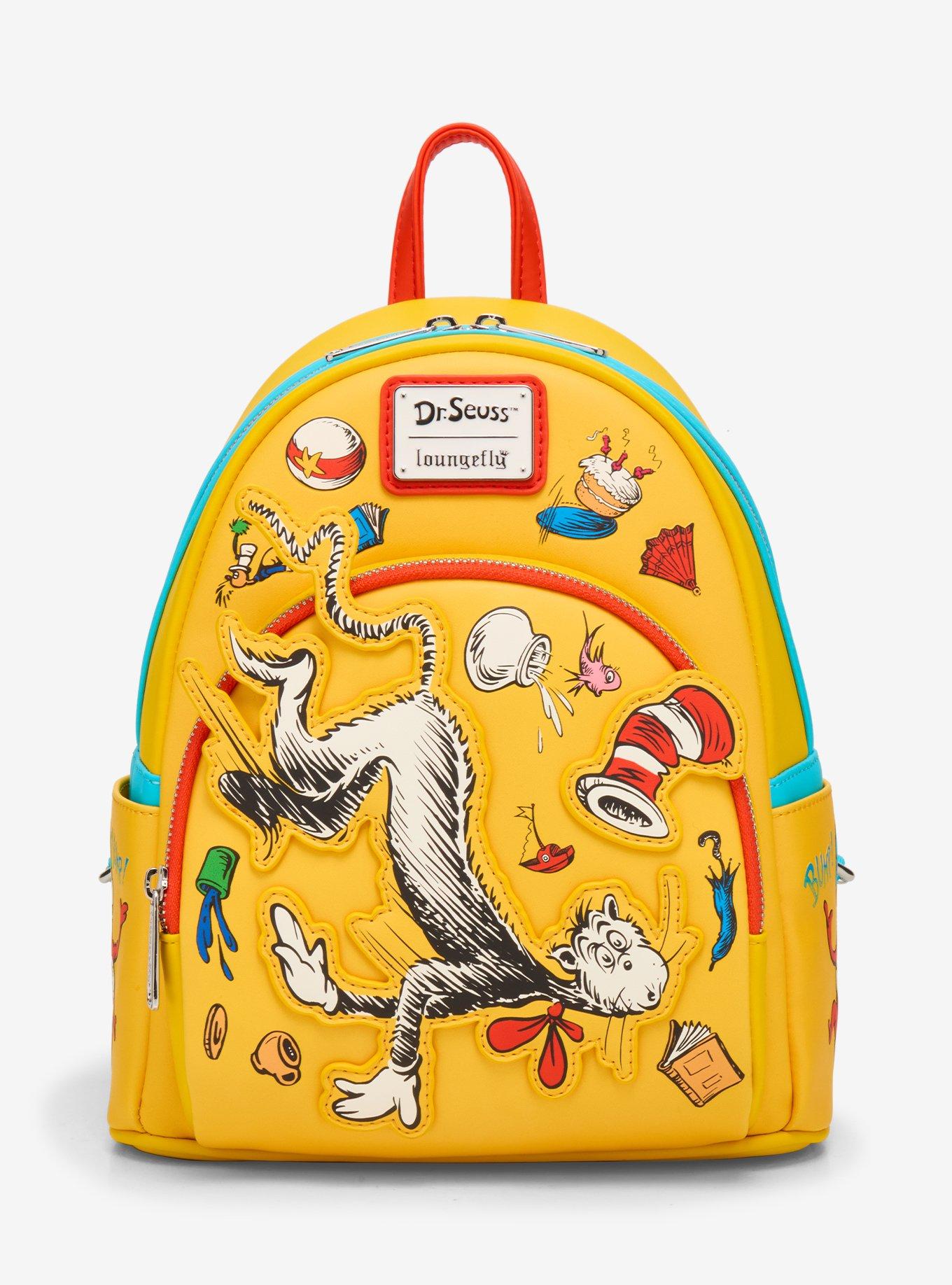 Loungefly Dr. Seuss The Cat In The Hat Falling Icons Mini Backpack - BoxLunch Exclusive