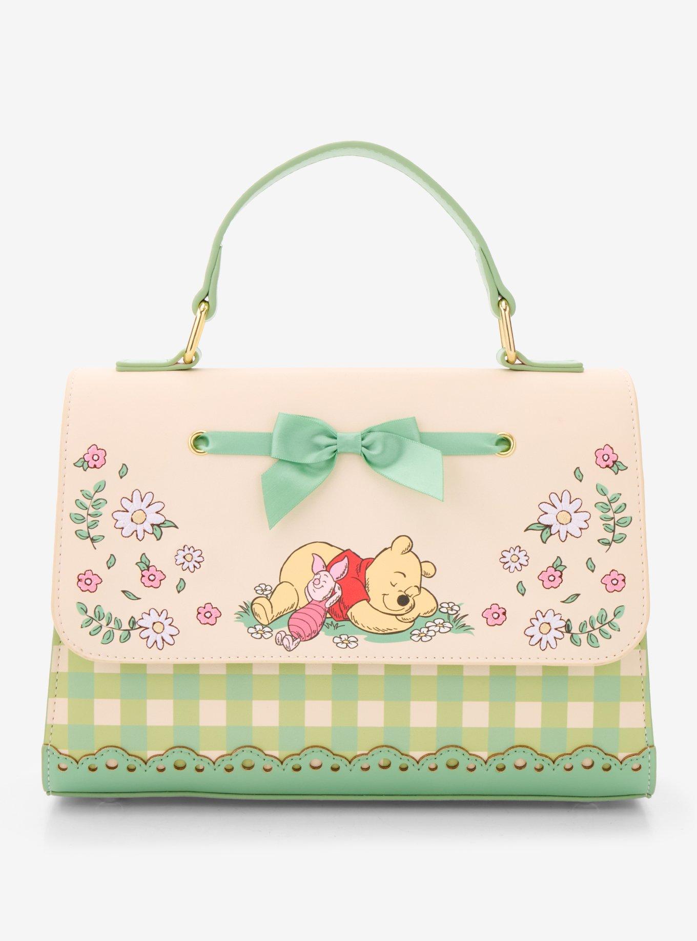 Loungefly Disney Winnie the Pooh Floral Gingham Handbag - BoxLunch Exclusive, , hi-res