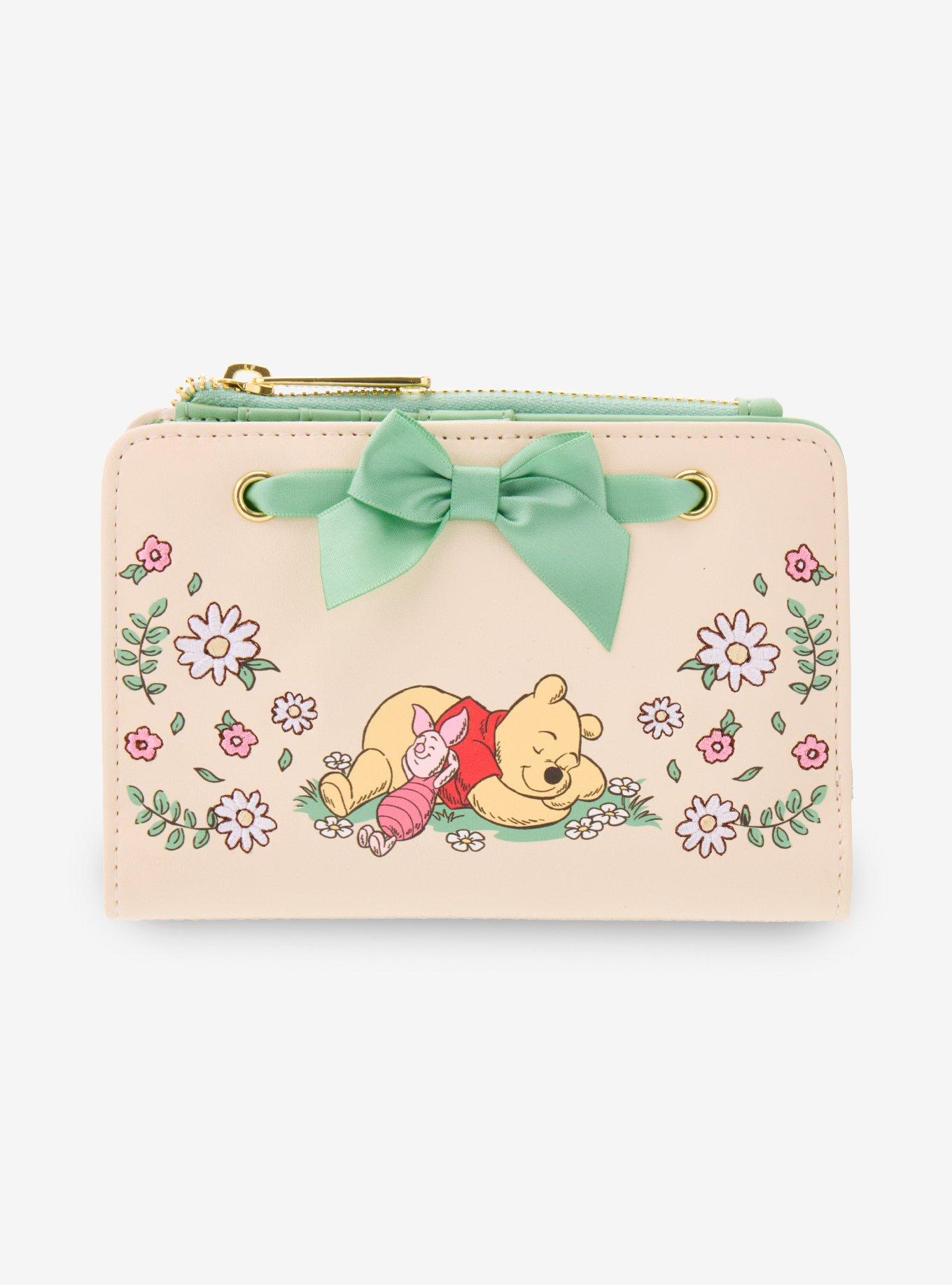 Loungefly Disney Winnie the Pooh Floral Gingham Wallet - BoxLunch Exclusive