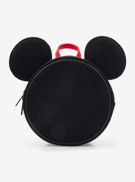 disney100 mickey mouse classic corduroy convertible mini backpack & crossbody Loungefly Bac  LF Lounge VIP Disney Mickey Mouse Convertible Crossbody Purse Corduroy Loungefly Mickey Mouse Classic
